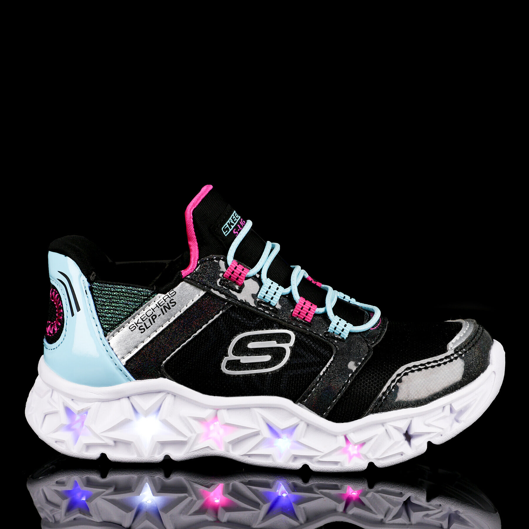 Skechers Сникърси Bright Cosmic 303701L/BKMT Черен - Pepit.bg