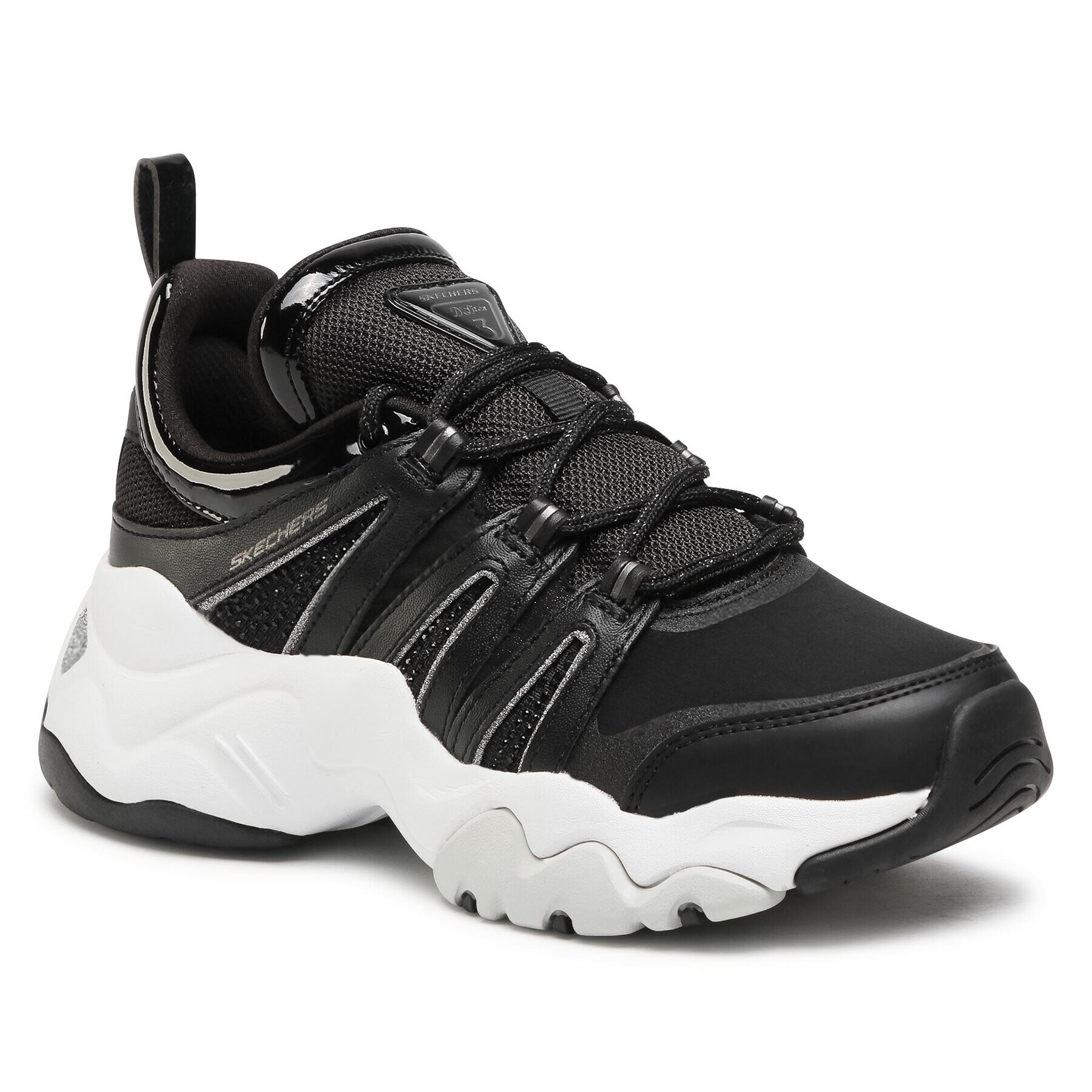 Skechers Сникърси D'Lites 3.0-Intense Force 12959/BKW Черен - Pepit.bg