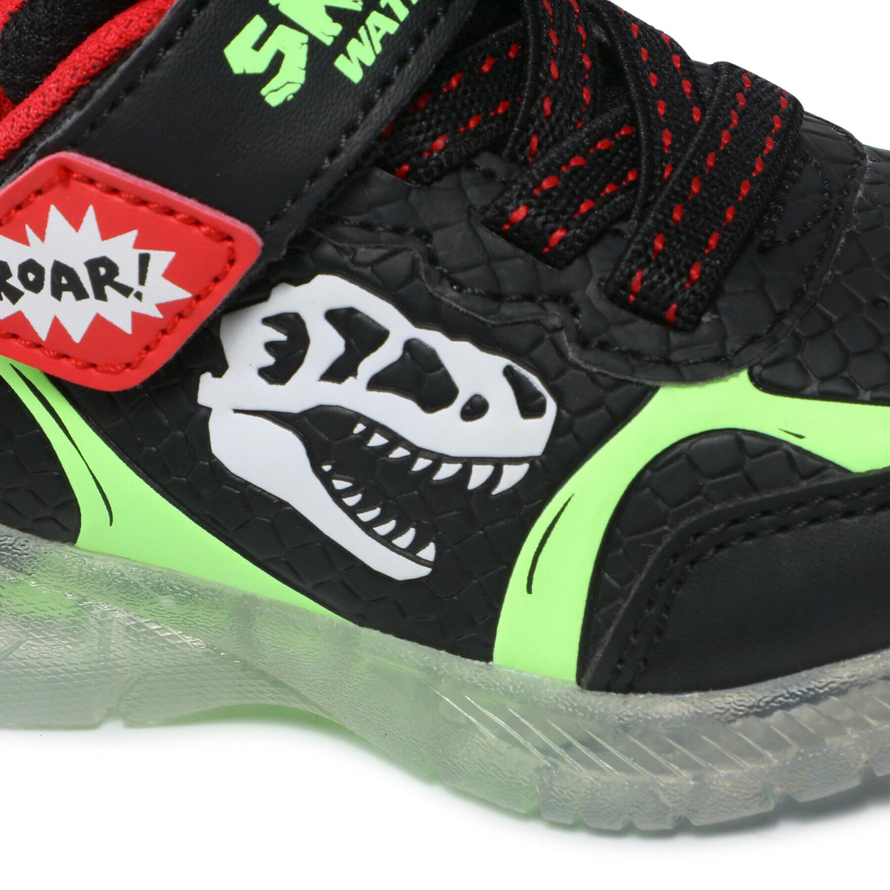 Skechers Сникърси Dino-Glow 401521N/BKLM Черен - Pepit.bg