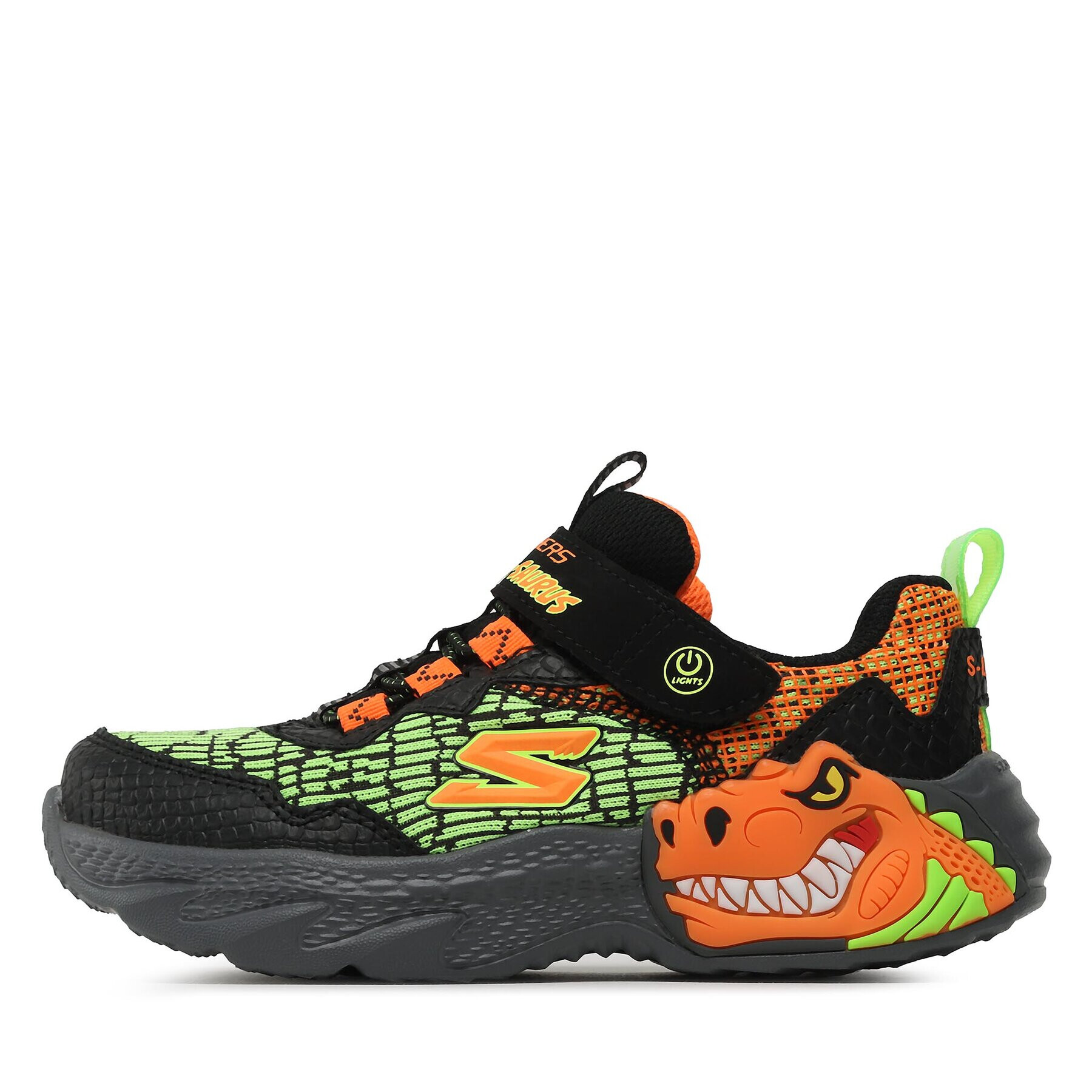 Skechers Сникърси Dino Lights 400615L/BKOR Черен - Pepit.bg