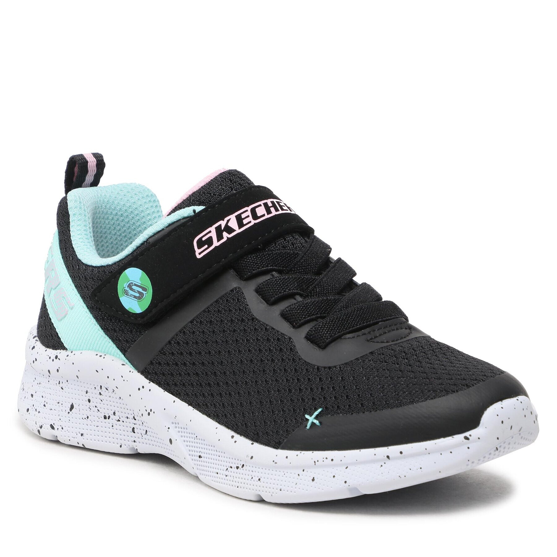 Skechers Сникърси Eco Fun 302488L/BKAQ Черен - Pepit.bg
