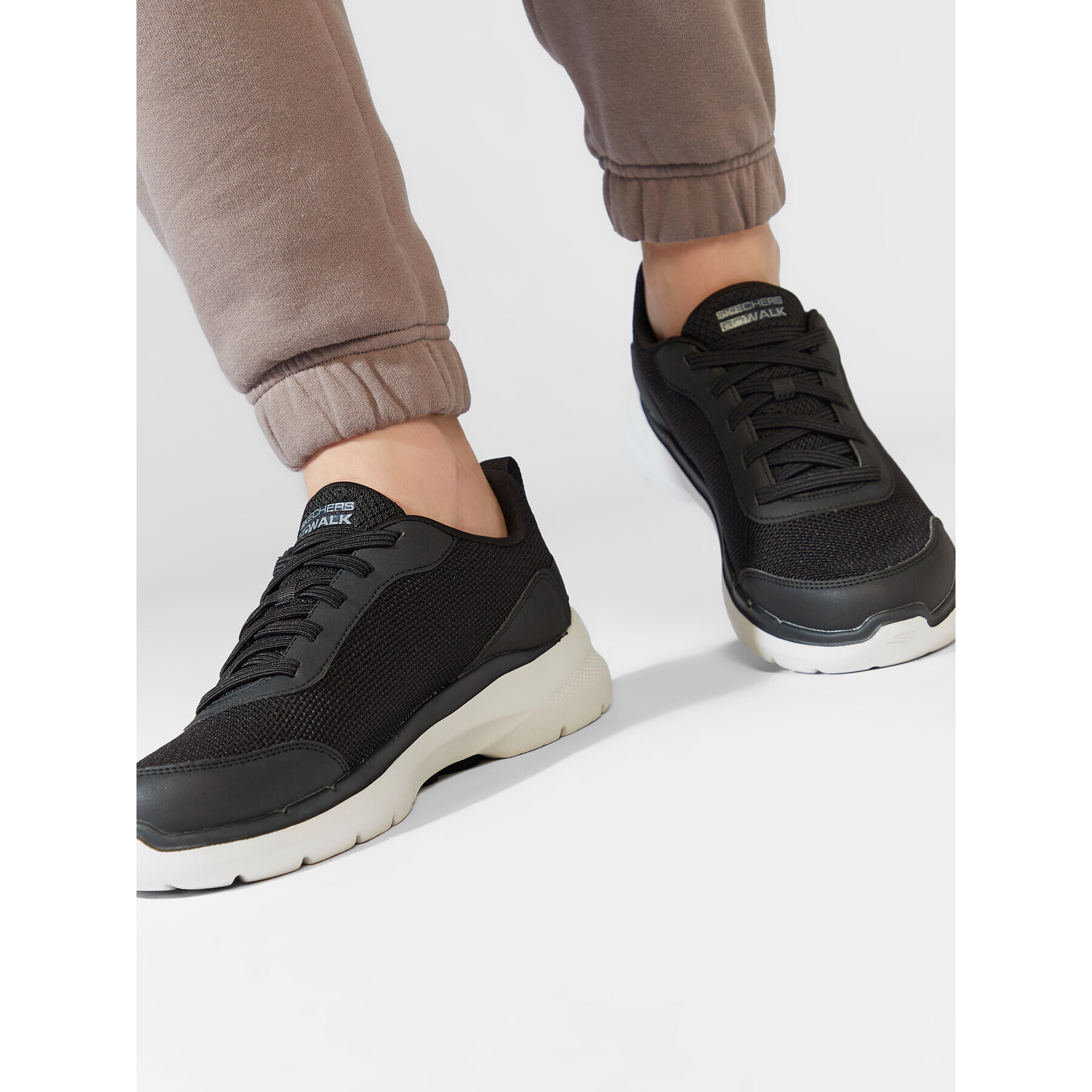 Skechers Сникърси Go Walk 6 216204/BLK Черен - Pepit.bg