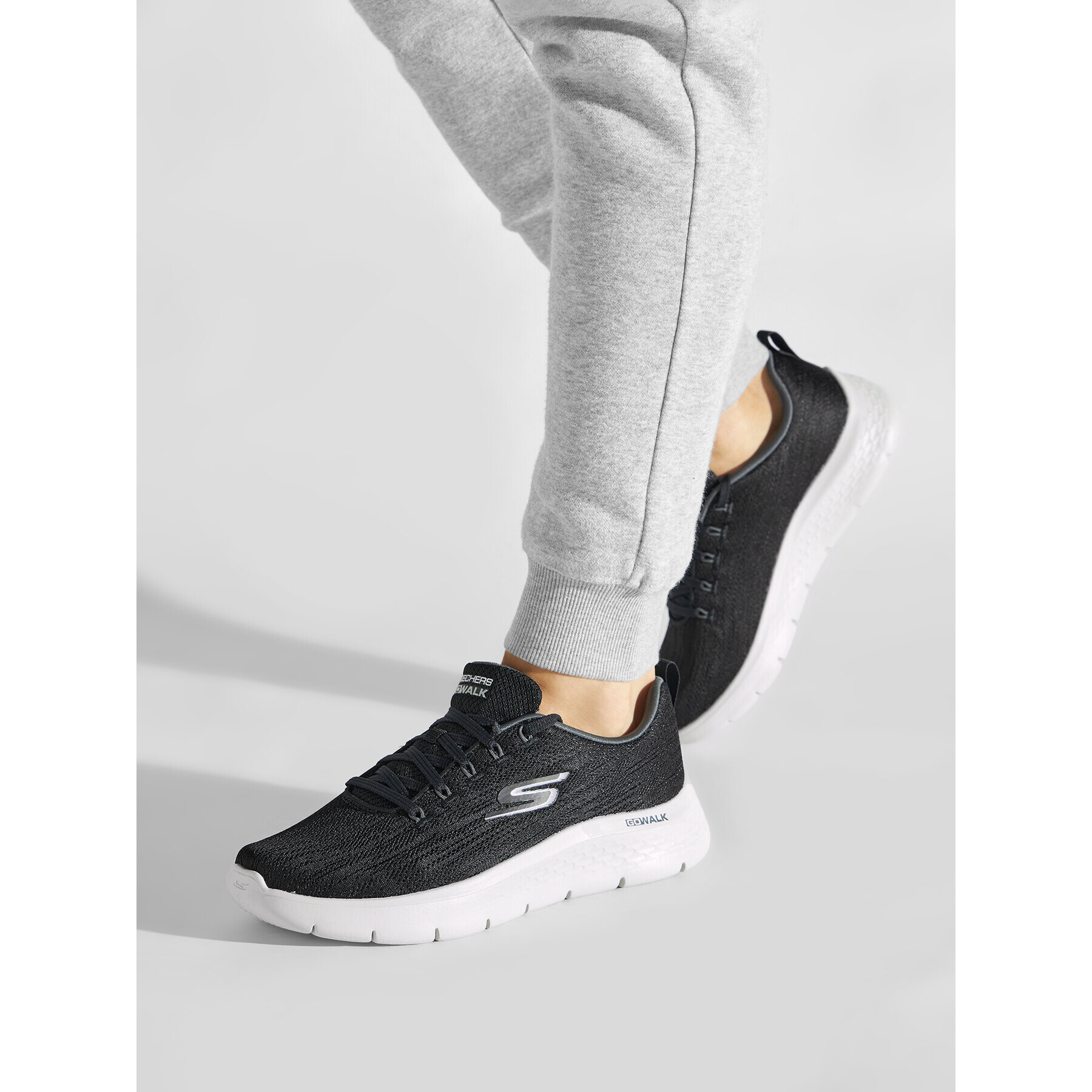 Skechers Сникърси Go Walk Flex 216481/BKGY Черен - Pepit.bg