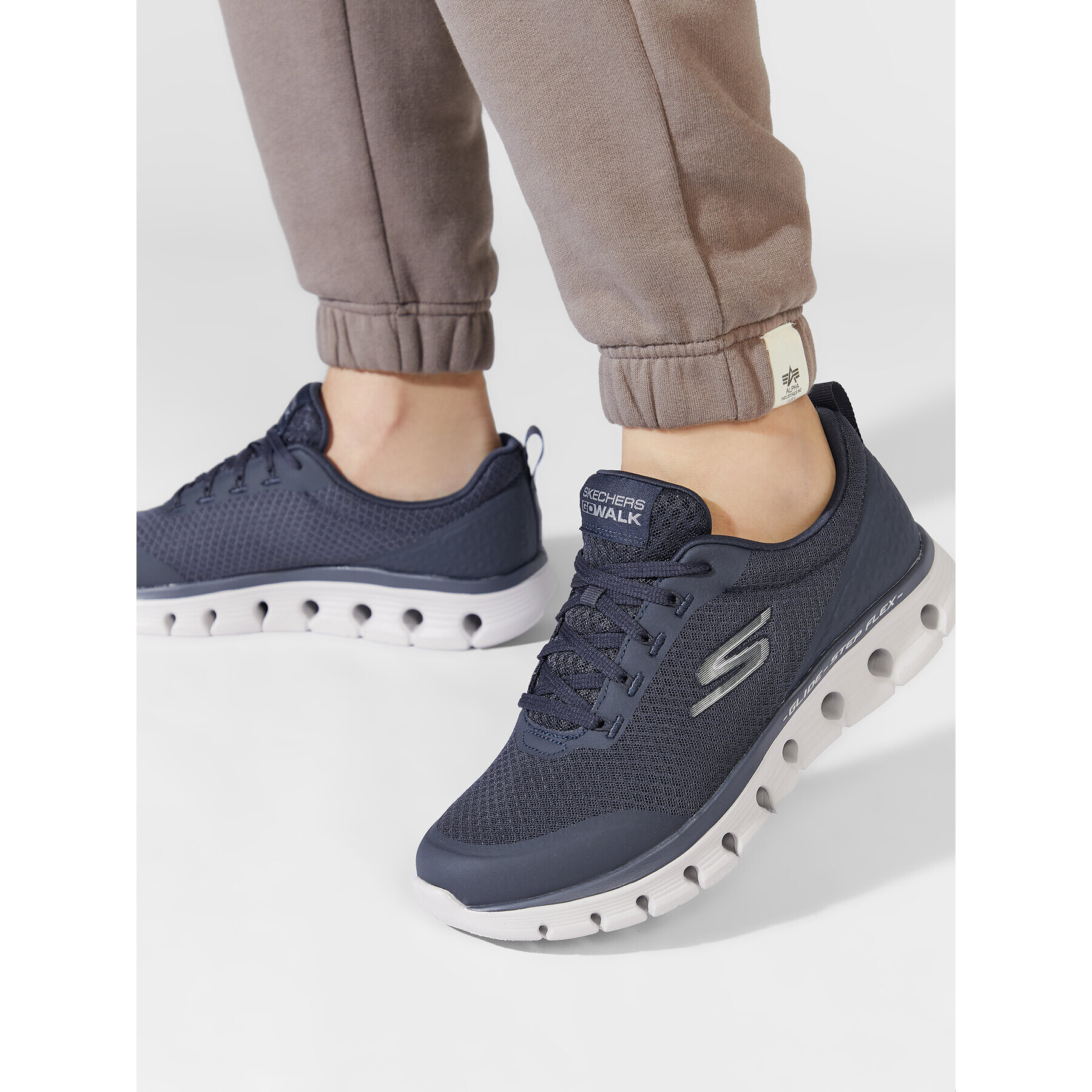 Skechers Сникърси Go Walk Glide-Step Flex-Ryder 216225/NVY Тъмносин - Pepit.bg