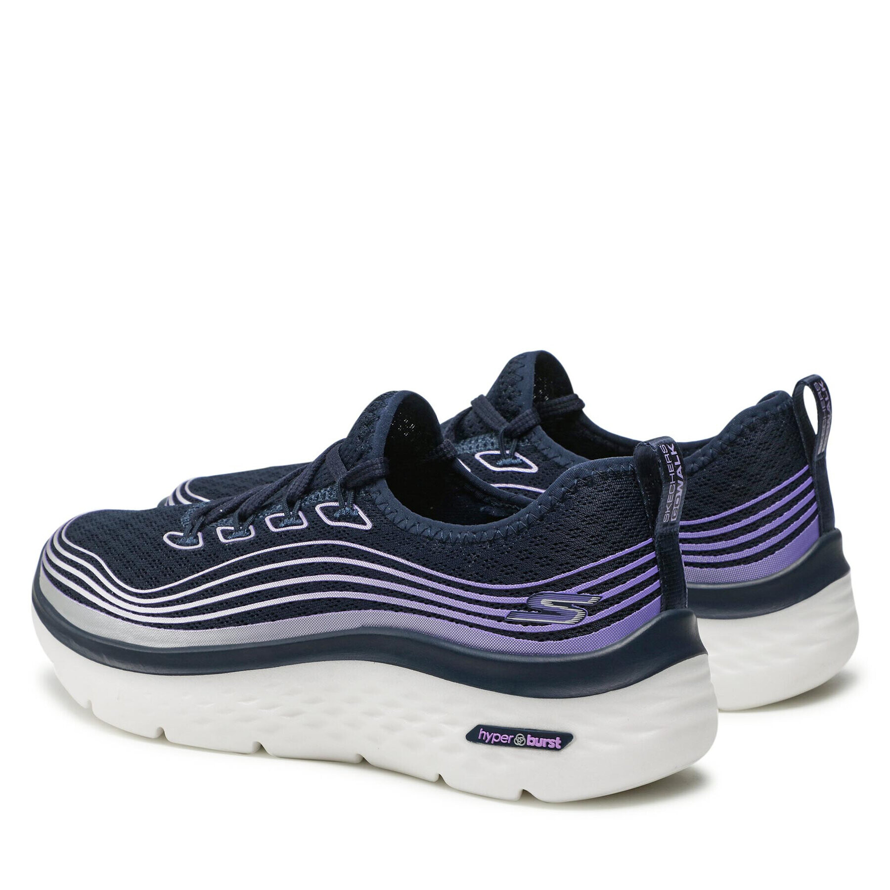 Skechers Сникърси Go Walk Hyper Burst 124599/NVLV Тъмносин - Pepit.bg