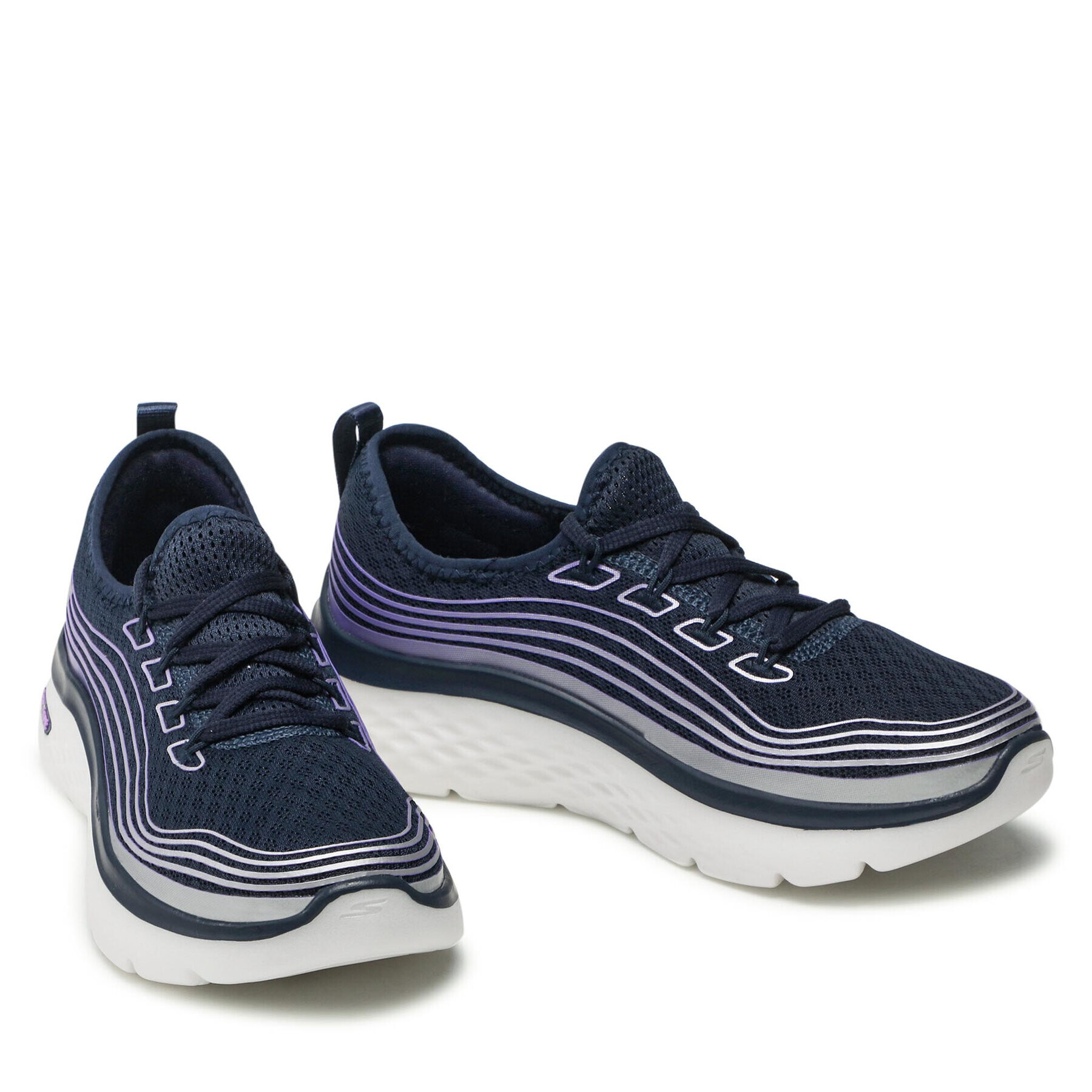 Skechers Сникърси Go Walk Hyper Burst 124599/NVLV Тъмносин - Pepit.bg
