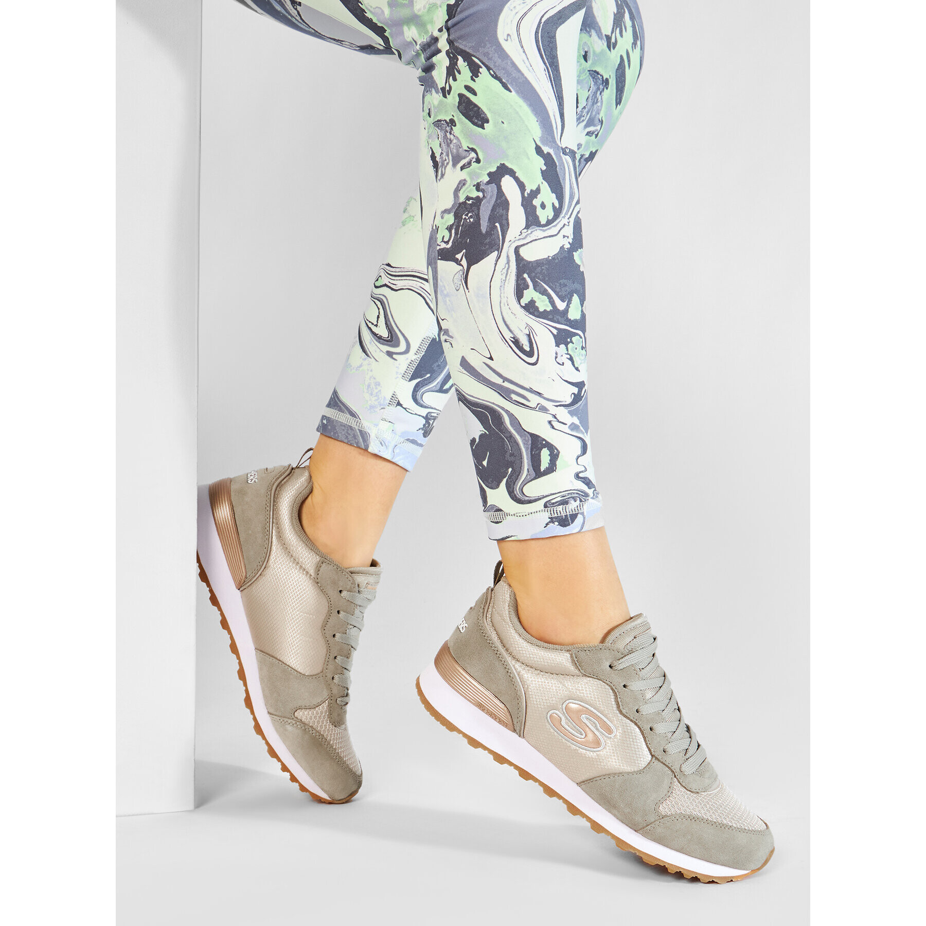 Skechers Сникърси Golden Gurl 111/TPE Сив - Pepit.bg