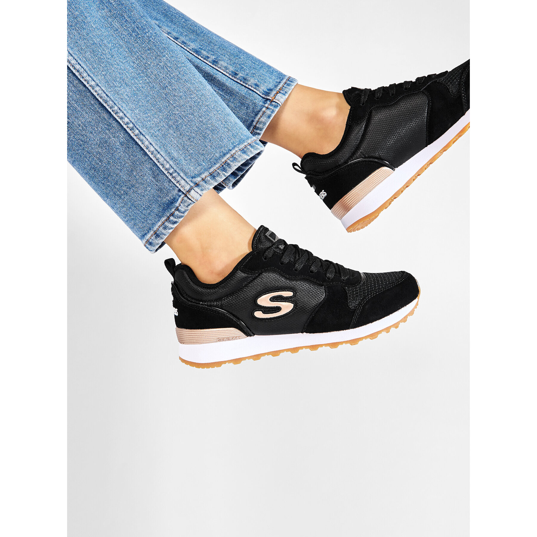 Skechers Сникърси Goldn Gurl 111/BLK Черен - Pepit.bg