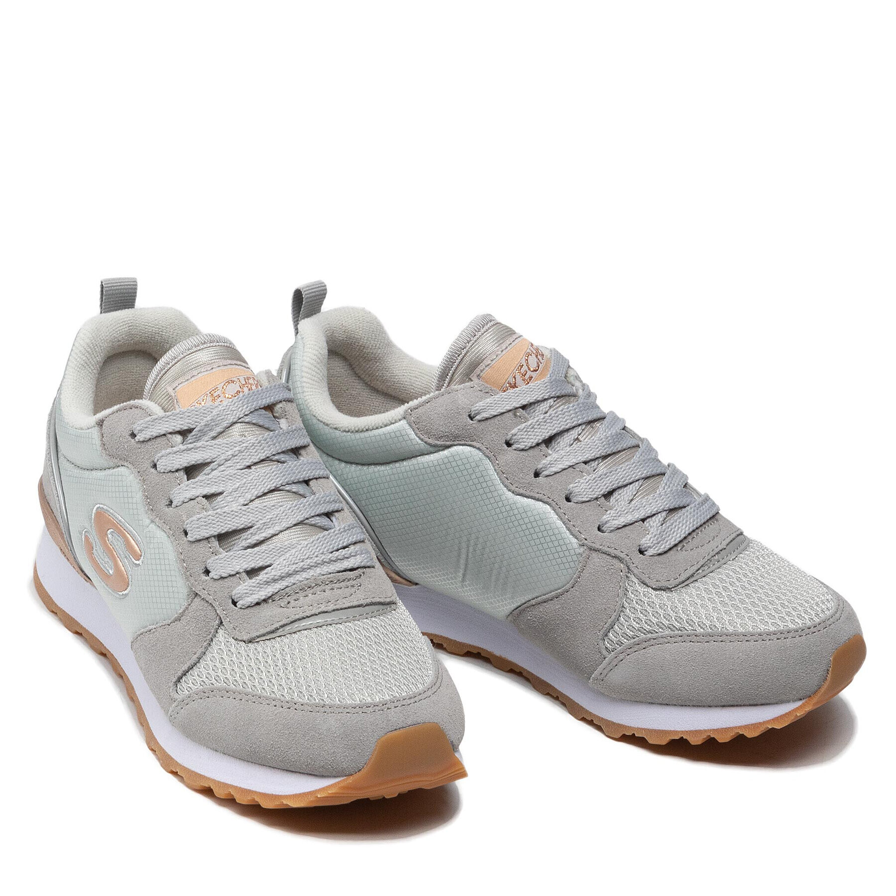 Skechers Сникърси Goldn Gurl 111/LTGY Сив - Pepit.bg