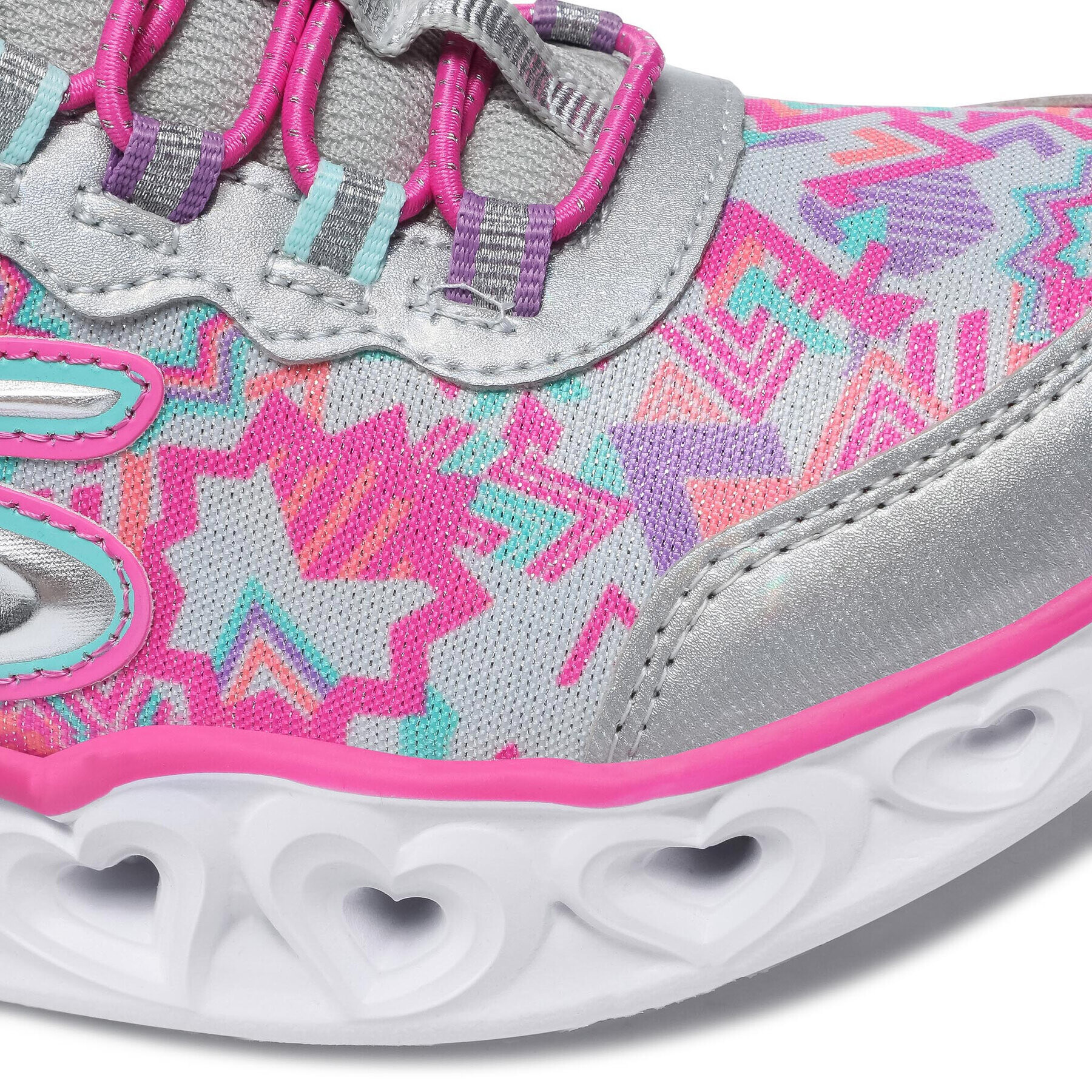 Skechers Сникърси Heart Lights 20180L/SMLT Сив - Pepit.bg