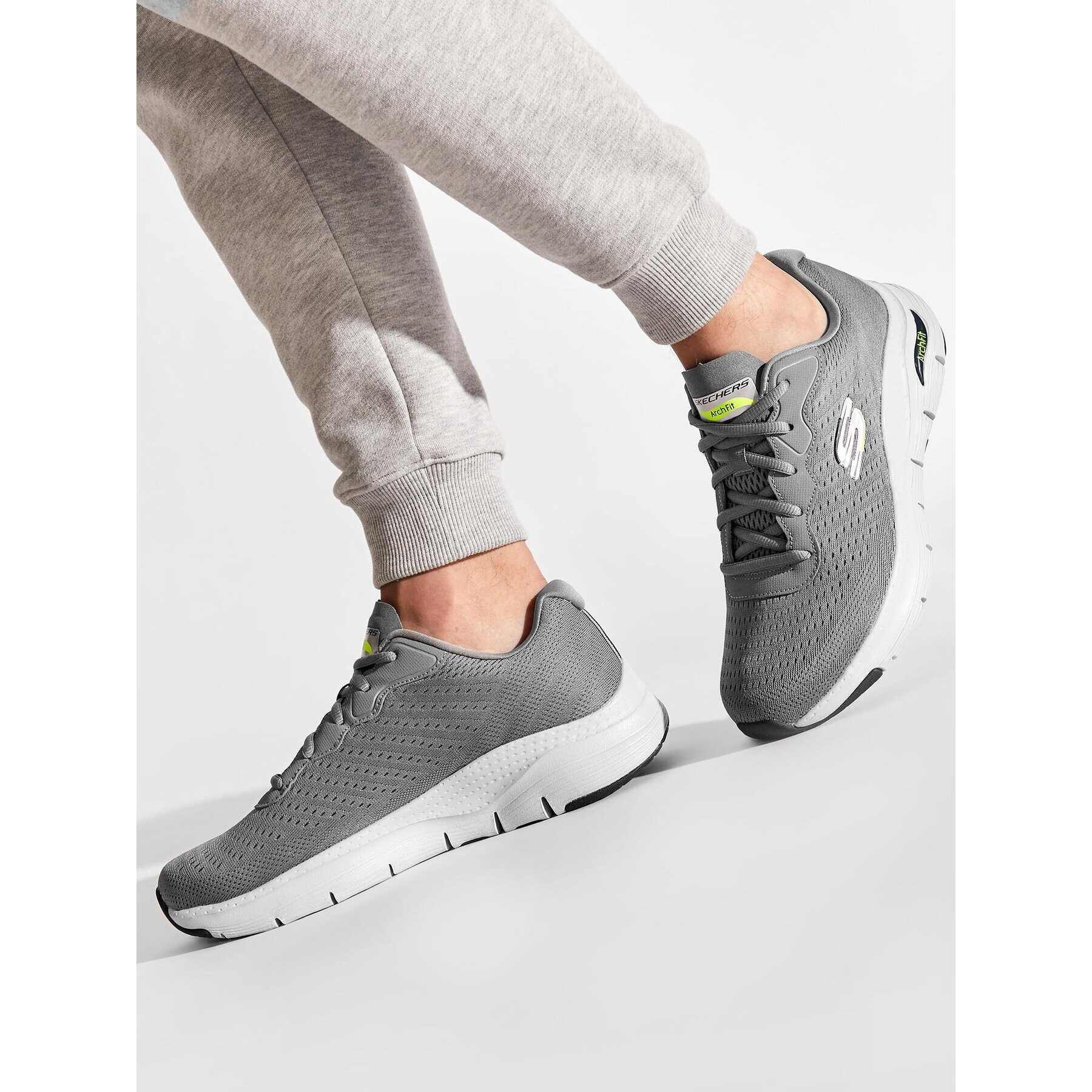 Skechers Сникърси Infinity Cool 232303/GRY Сив - Pepit.bg