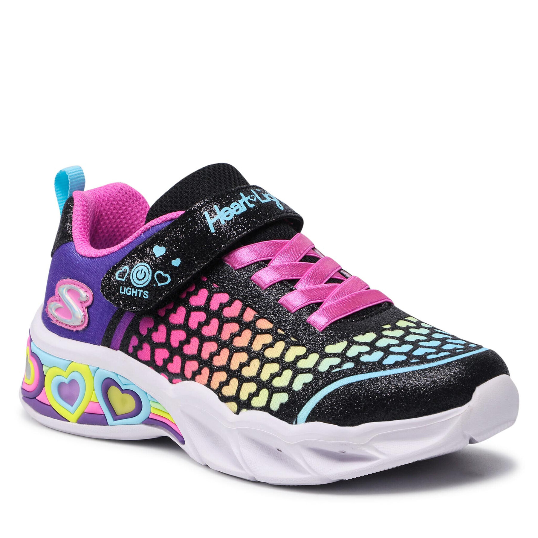 Skechers Сникърси Lovely Colors 302312L/BKMT Черен - Pepit.bg