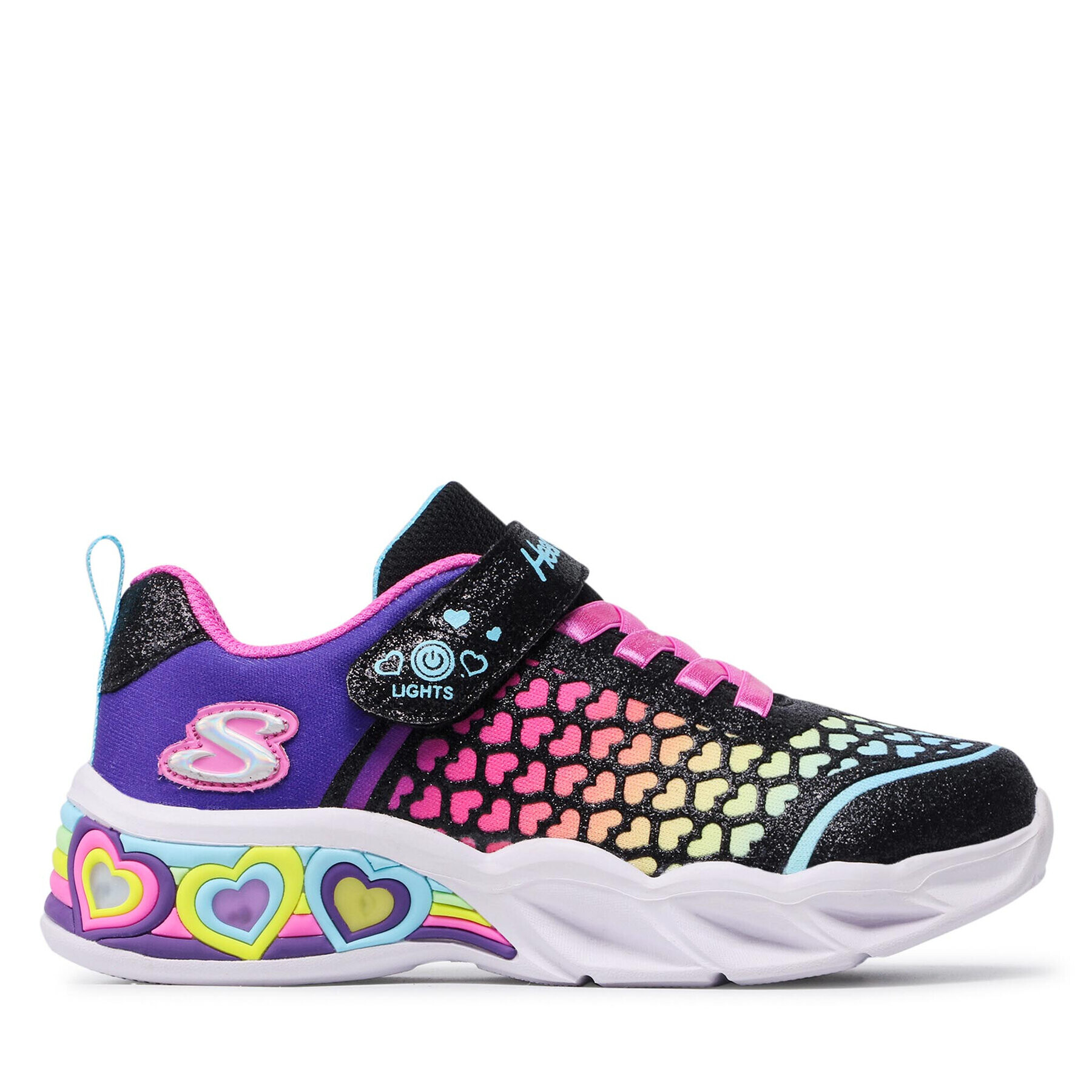 Skechers Сникърси Lovely Colors 302312L/BKMT Черен - Pepit.bg