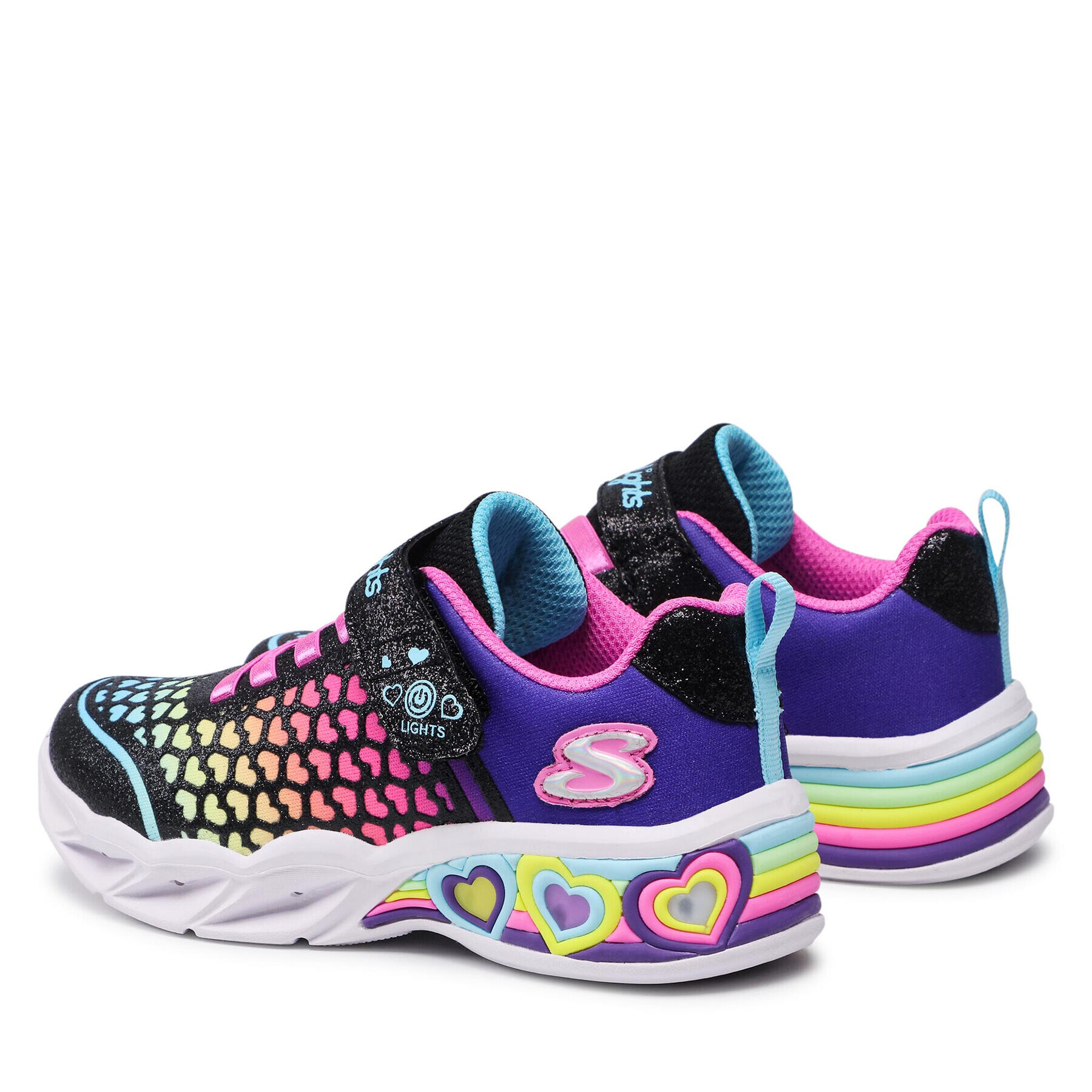 Skechers Сникърси Lovely Colors 302312L/BKMT Черен - Pepit.bg