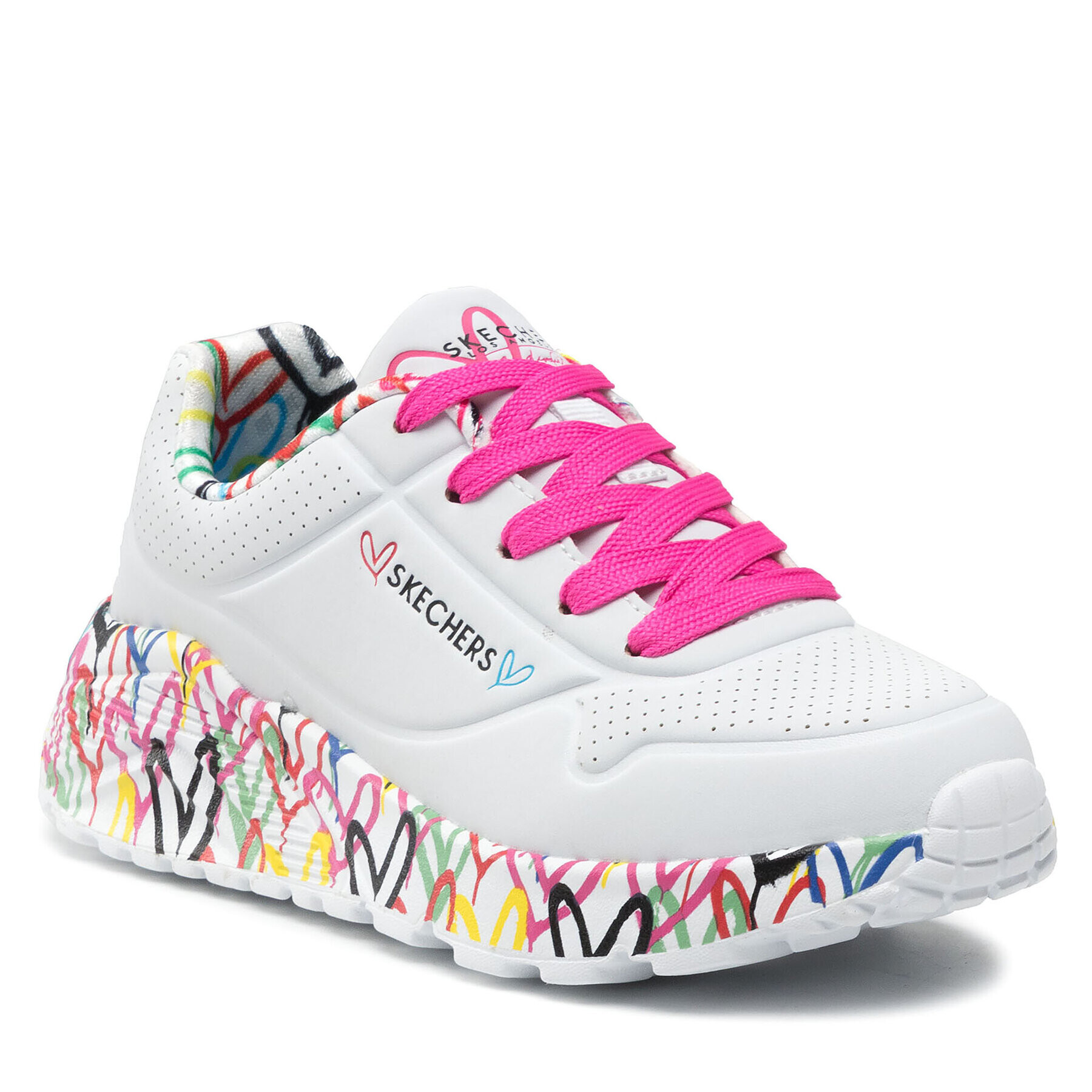 Skechers Сникърси Lovely Luv 314976L/WMLT Бял - Pepit.bg