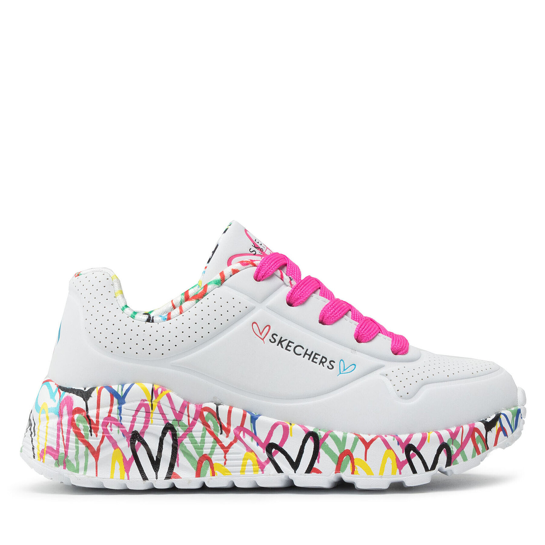 Skechers Сникърси Lovely Luv 314976L/WMLT Бял - Pepit.bg