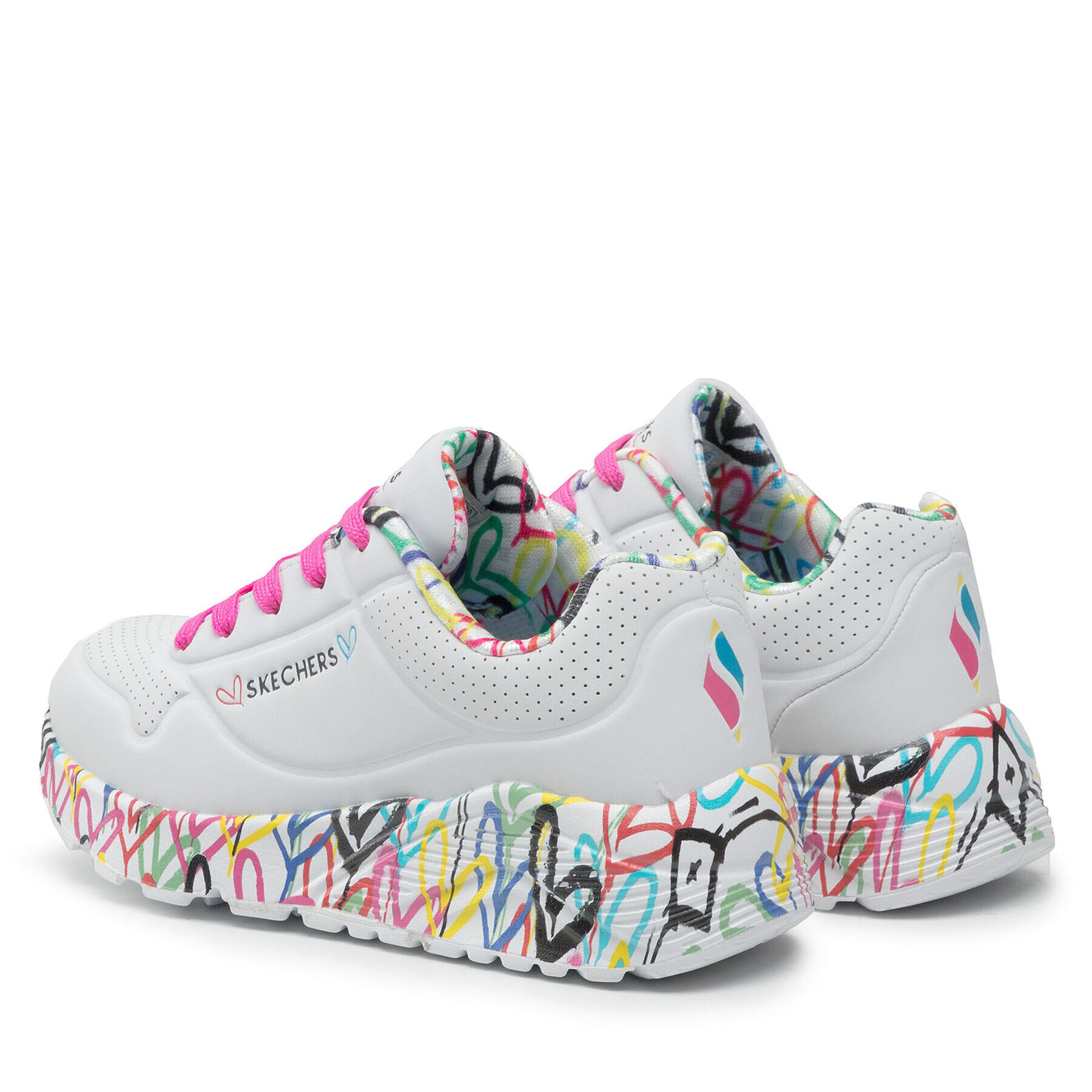Skechers Сникърси Lovely Luv 314976L/WMLT Бял - Pepit.bg