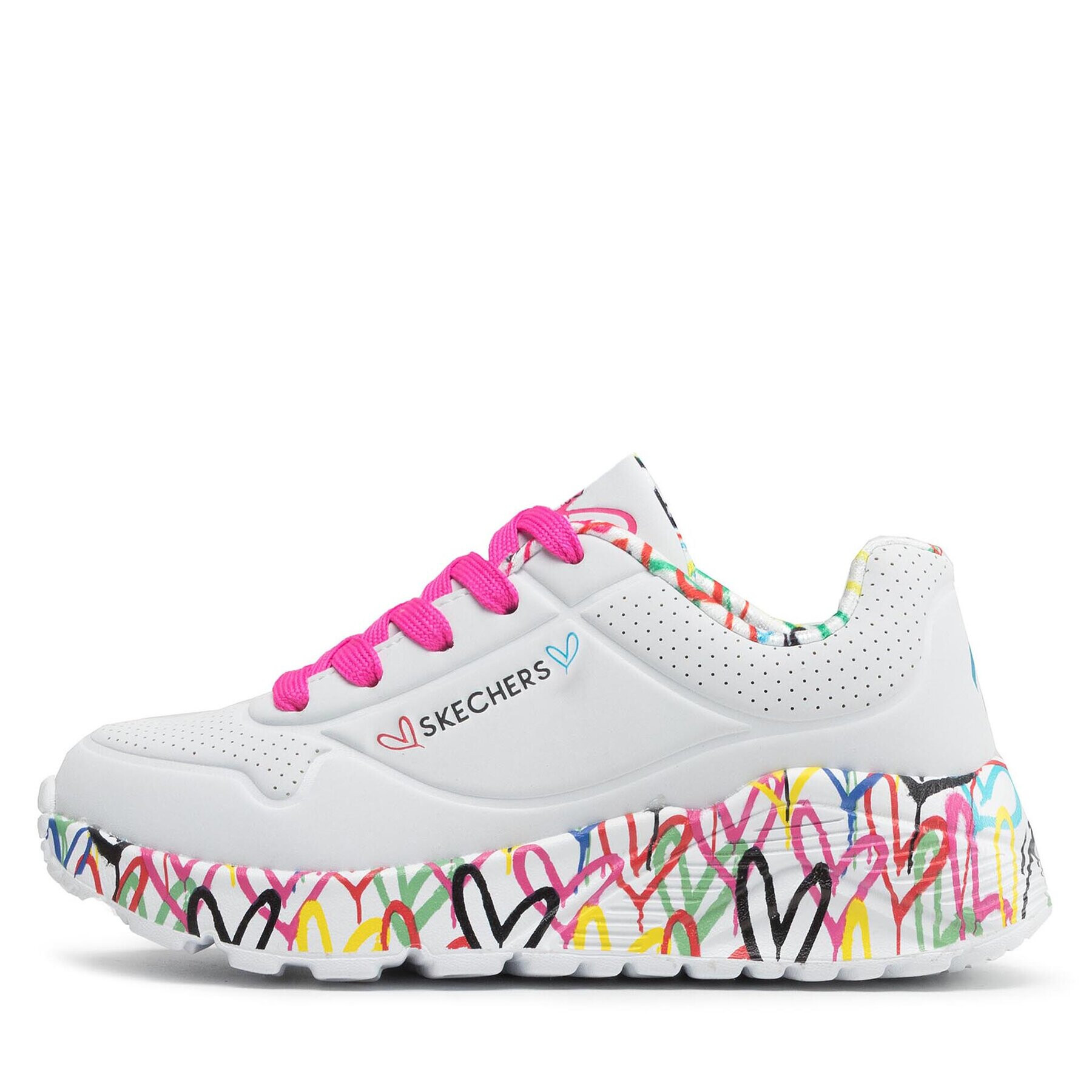 Skechers Сникърси Lovely Luv 314976L/WMLT Бял - Pepit.bg
