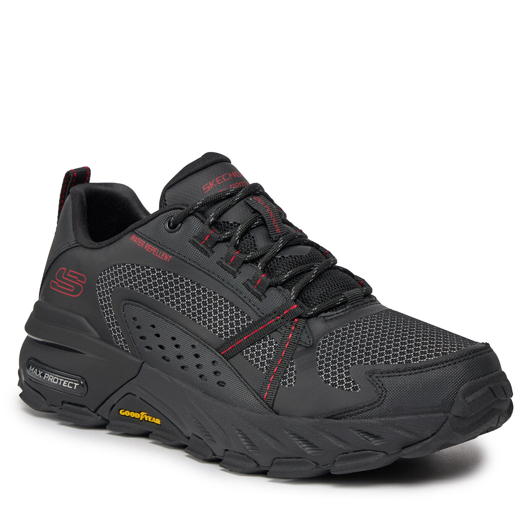 Skechers Сникърси Max Protect 237303/BKRD Черен - Pepit.bg