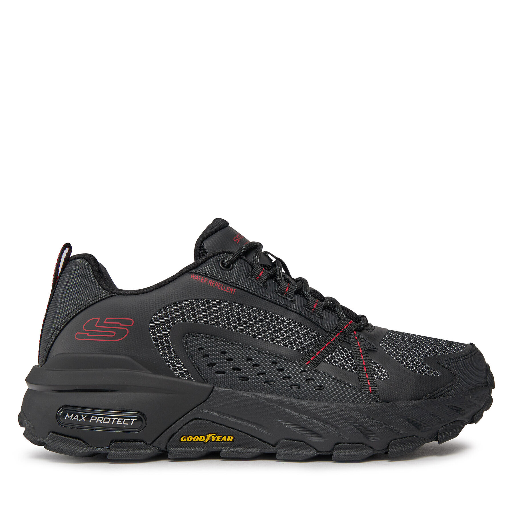 Skechers Сникърси Max Protect 237303/BKRD Черен - Pepit.bg