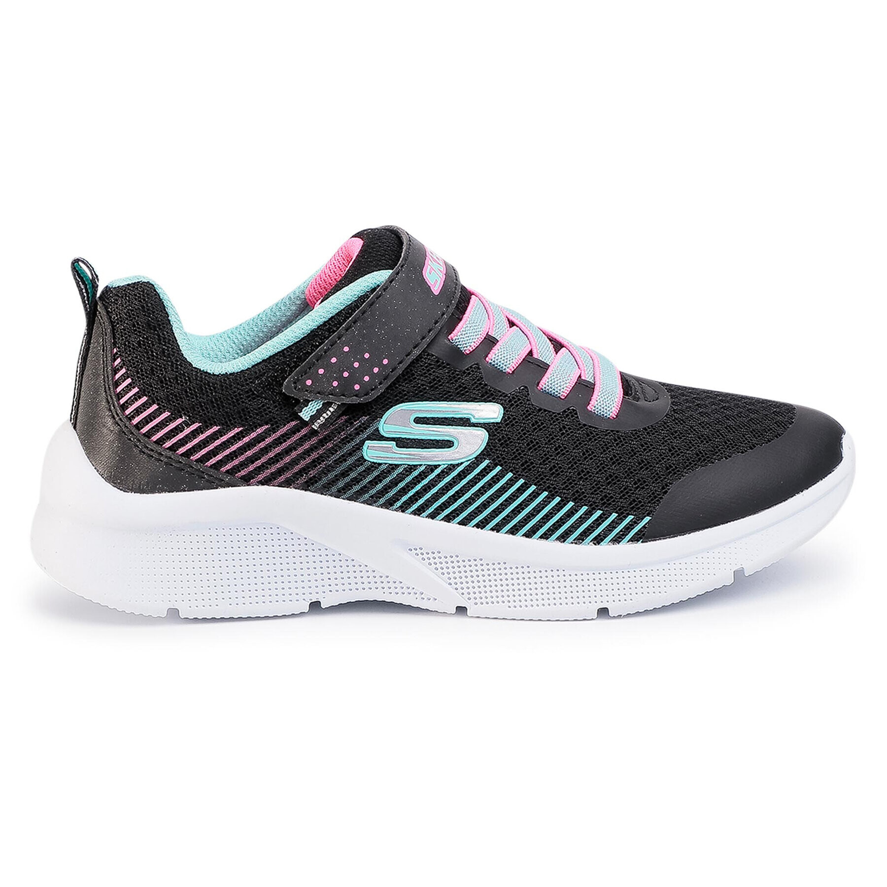 Skechers Сникърси Microspec 302016L/BKAQ Черен - Pepit.bg