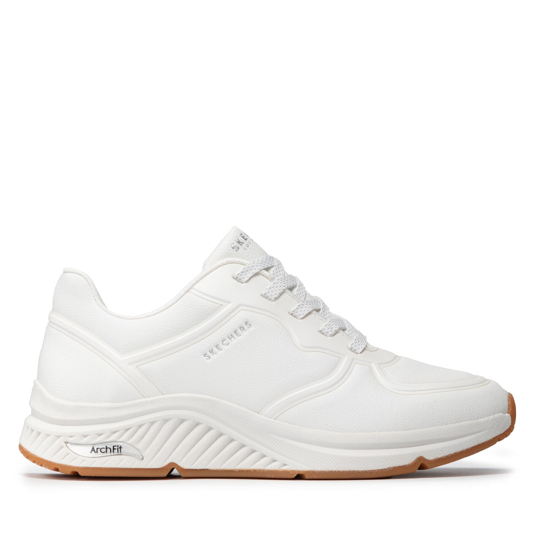 Skechers Сникърси Mile Makers 155570/WHT Бял - Pepit.bg