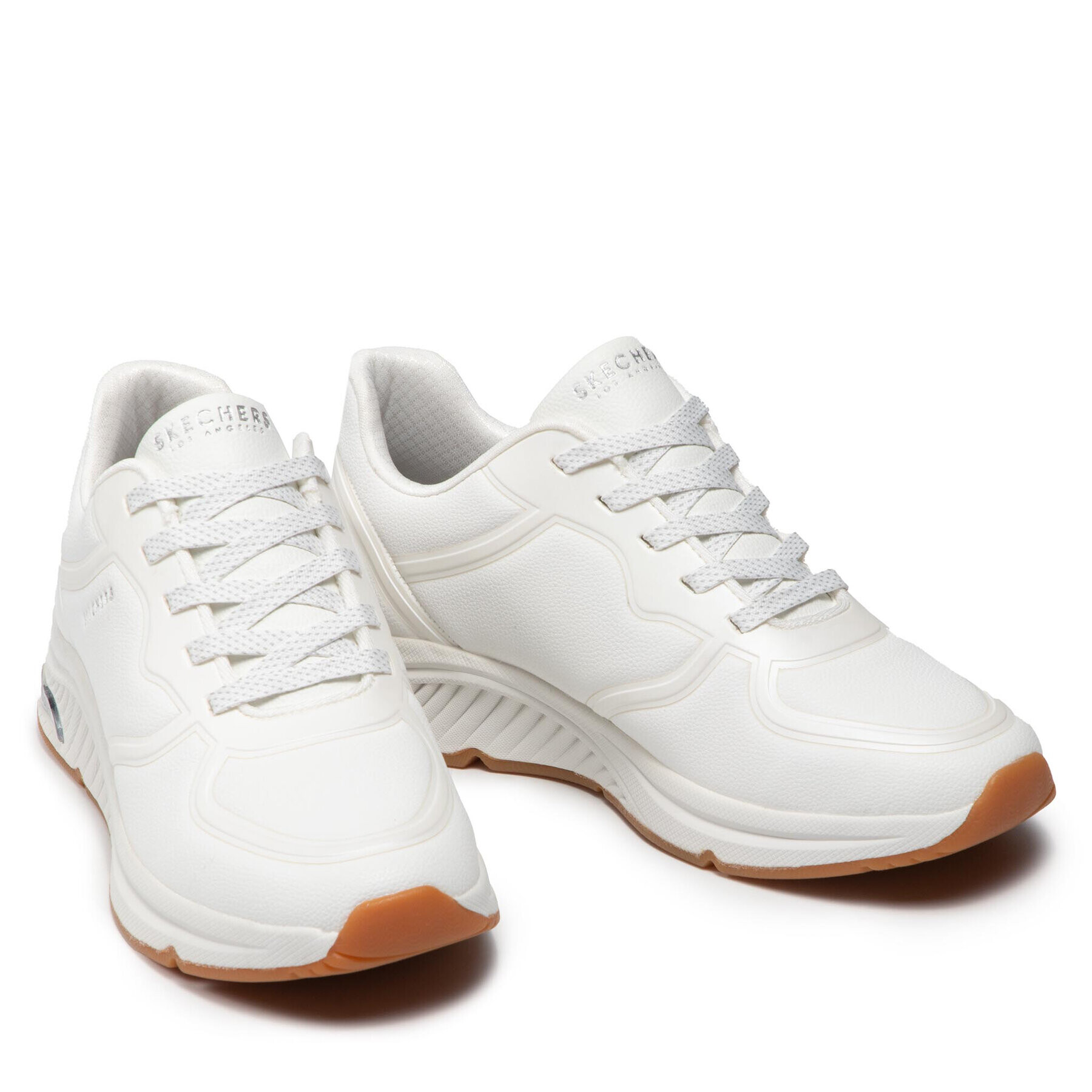 Skechers Сникърси Mile Makers 155570/WHT Бял - Pepit.bg