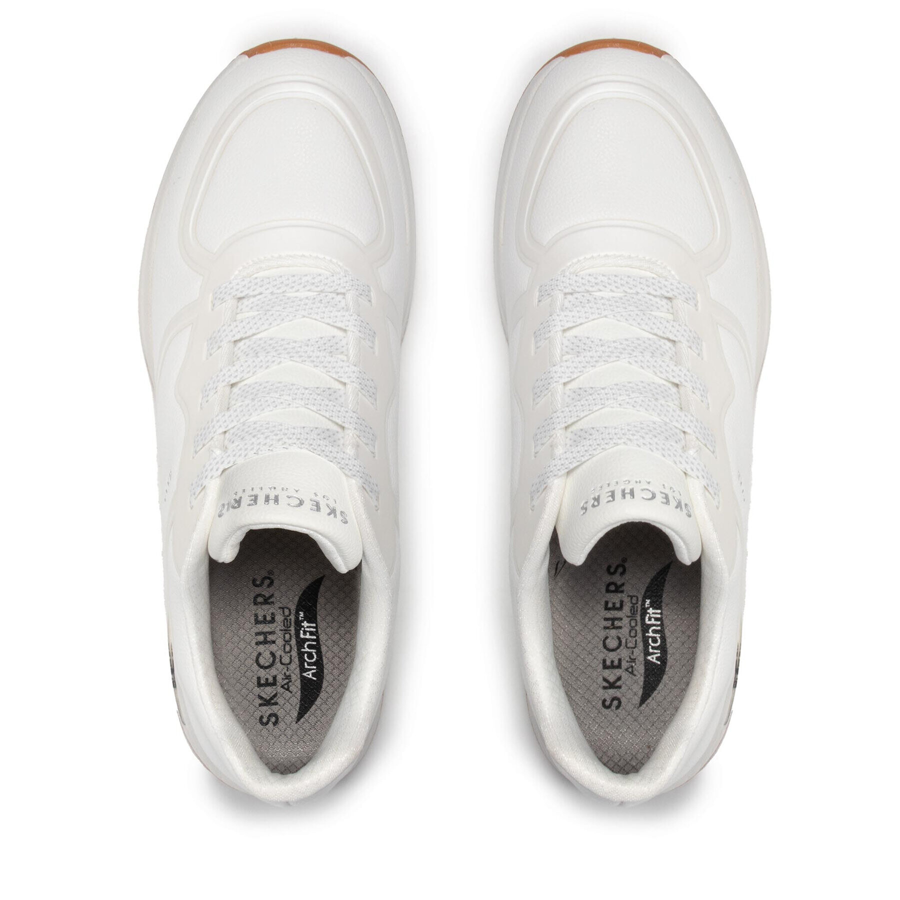 Skechers Сникърси Mile Makers 155570/WHT Бял - Pepit.bg