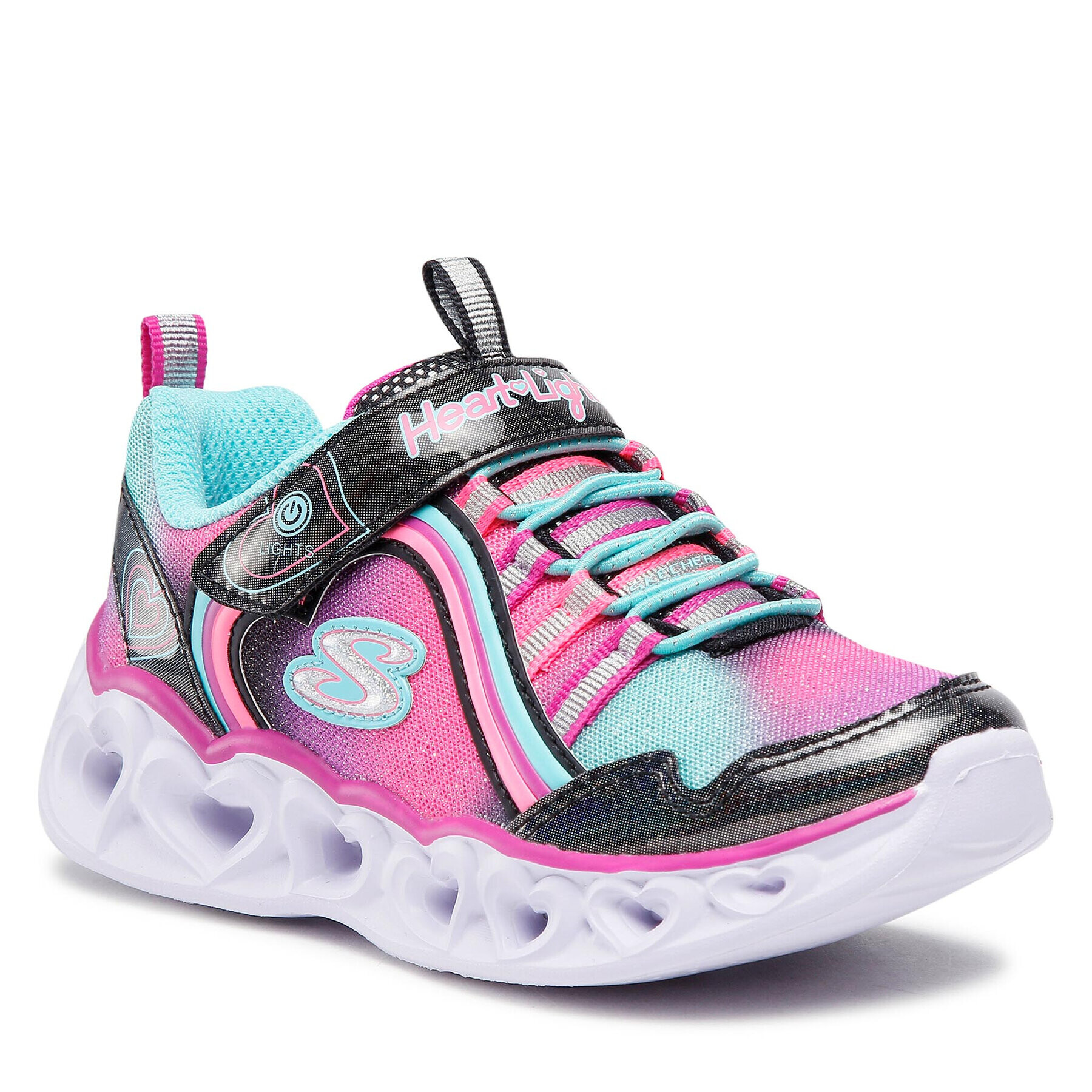 Skechers Сникърси Rainbow Lux-Heart Lights 302308L/BKMT Розов - Pepit.bg