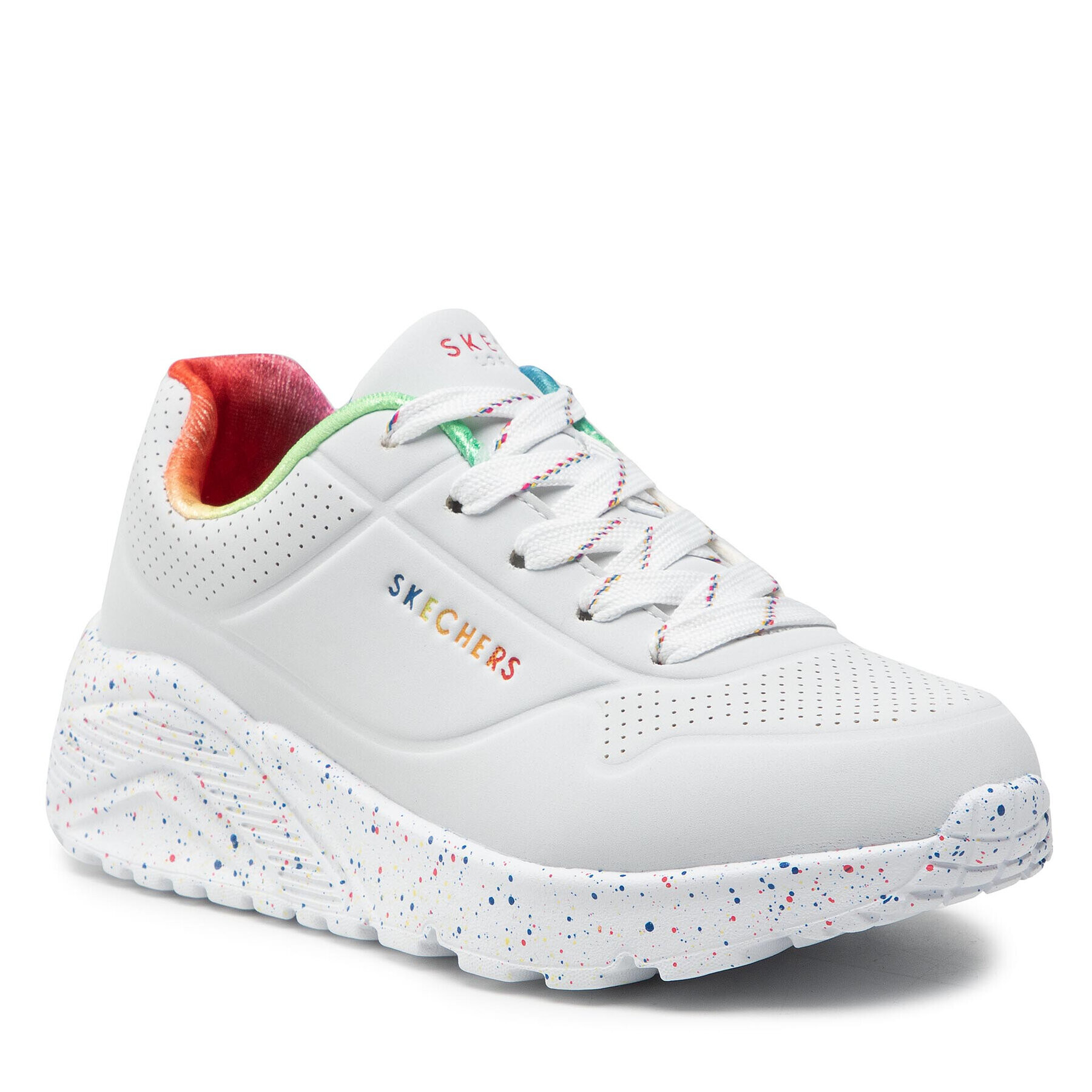 Skechers Сникърси Rainbow Speckle 310456L/WMLT Бял - Pepit.bg