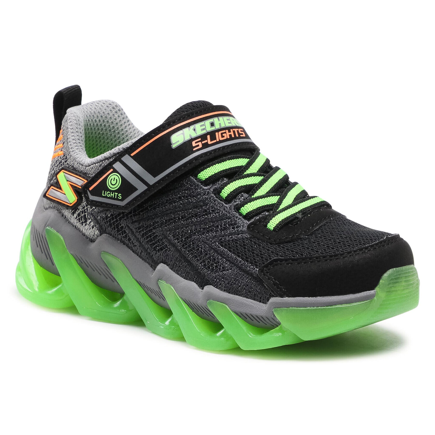Skechers Сникърси S Lights 400130L/BKLM Черен - Pepit.bg