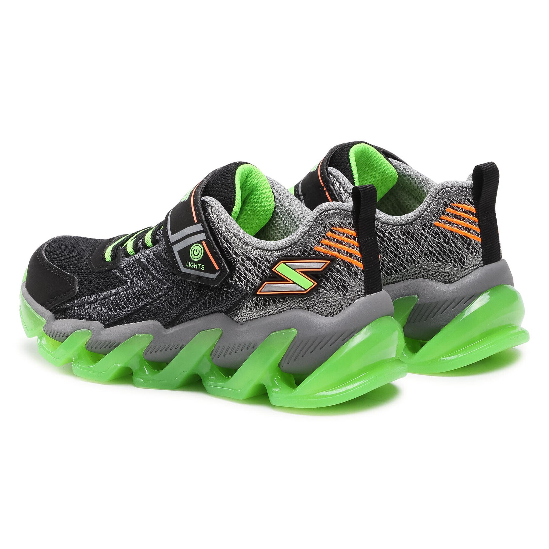 Skechers Сникърси S Lights 400130L/BKLM Черен - Pepit.bg