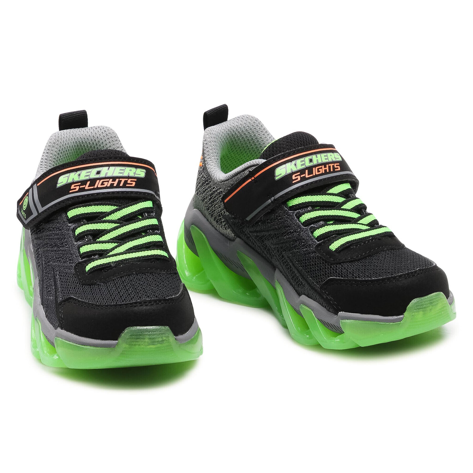 Skechers Сникърси S Lights 400130L/BKLM Черен - Pepit.bg