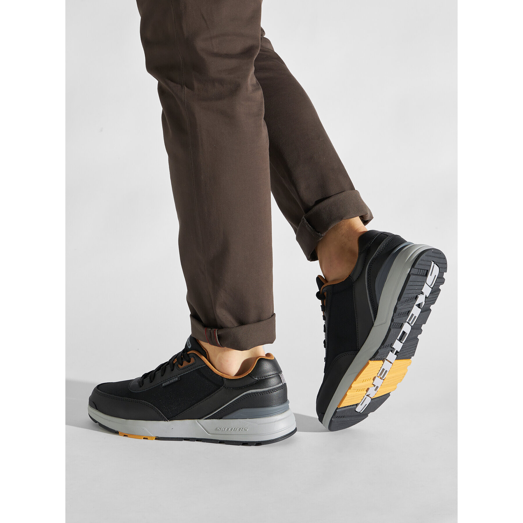 Skechers Сникърси Santez 210263/BLK Черен - Pepit.bg