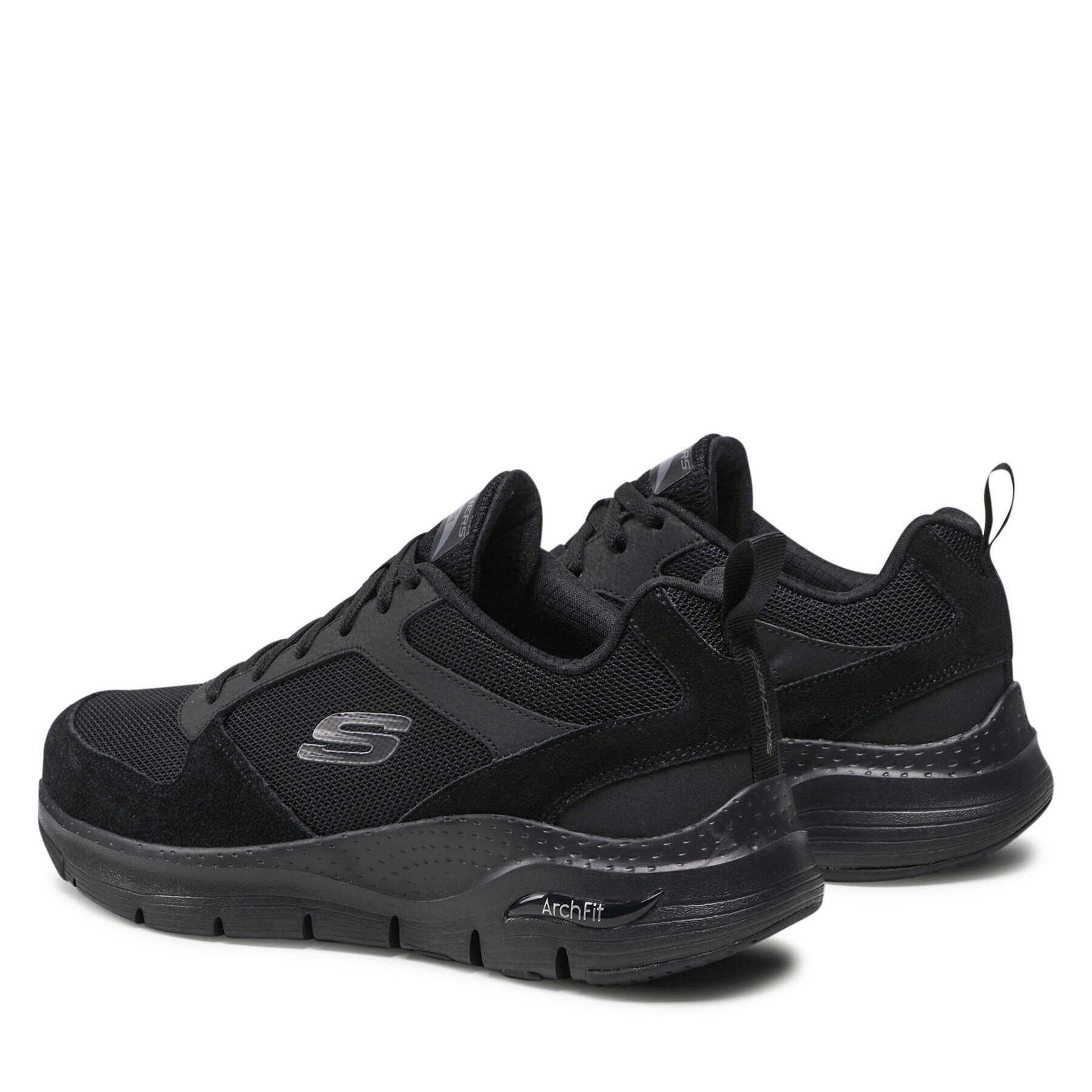 Skechers Сникърси Servitica 232101/BBK Черен - Pepit.bg