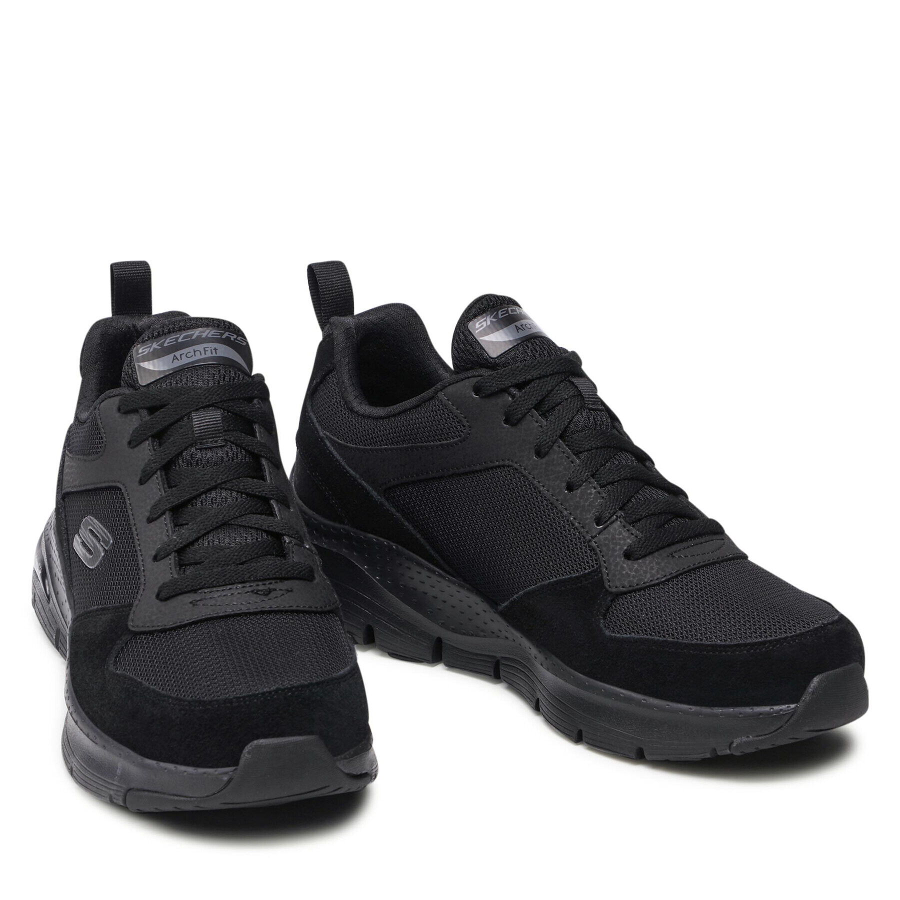 Skechers Сникърси Servitica 232101/BBK Черен - Pepit.bg