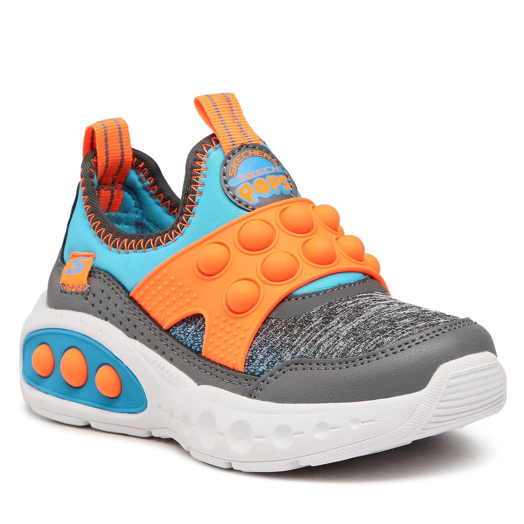 Skechers Сникърси Skech Pops 402170L/CCBL Сив - Pepit.bg