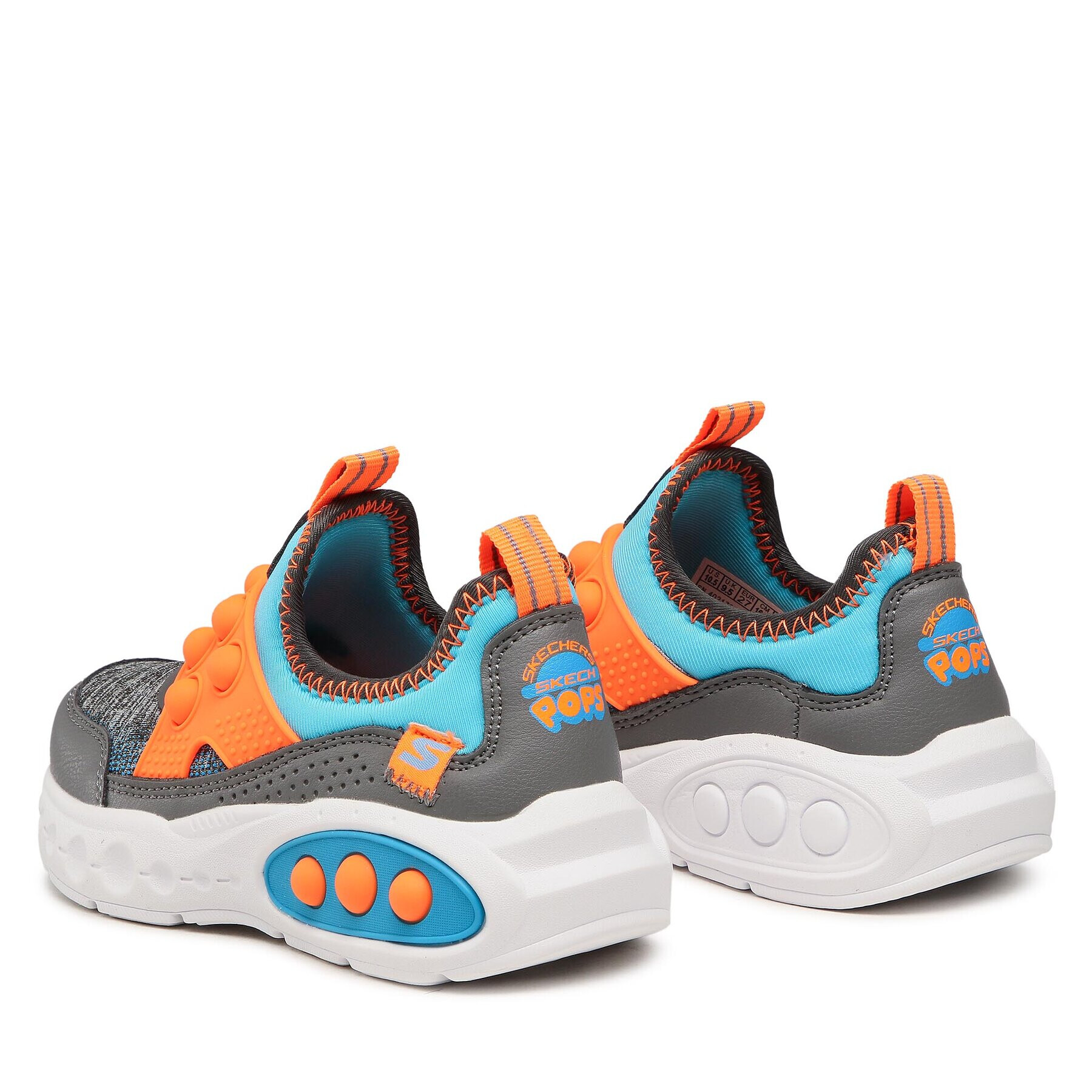 Skechers Сникърси Skech Pops 402170L/CCBL Сив - Pepit.bg