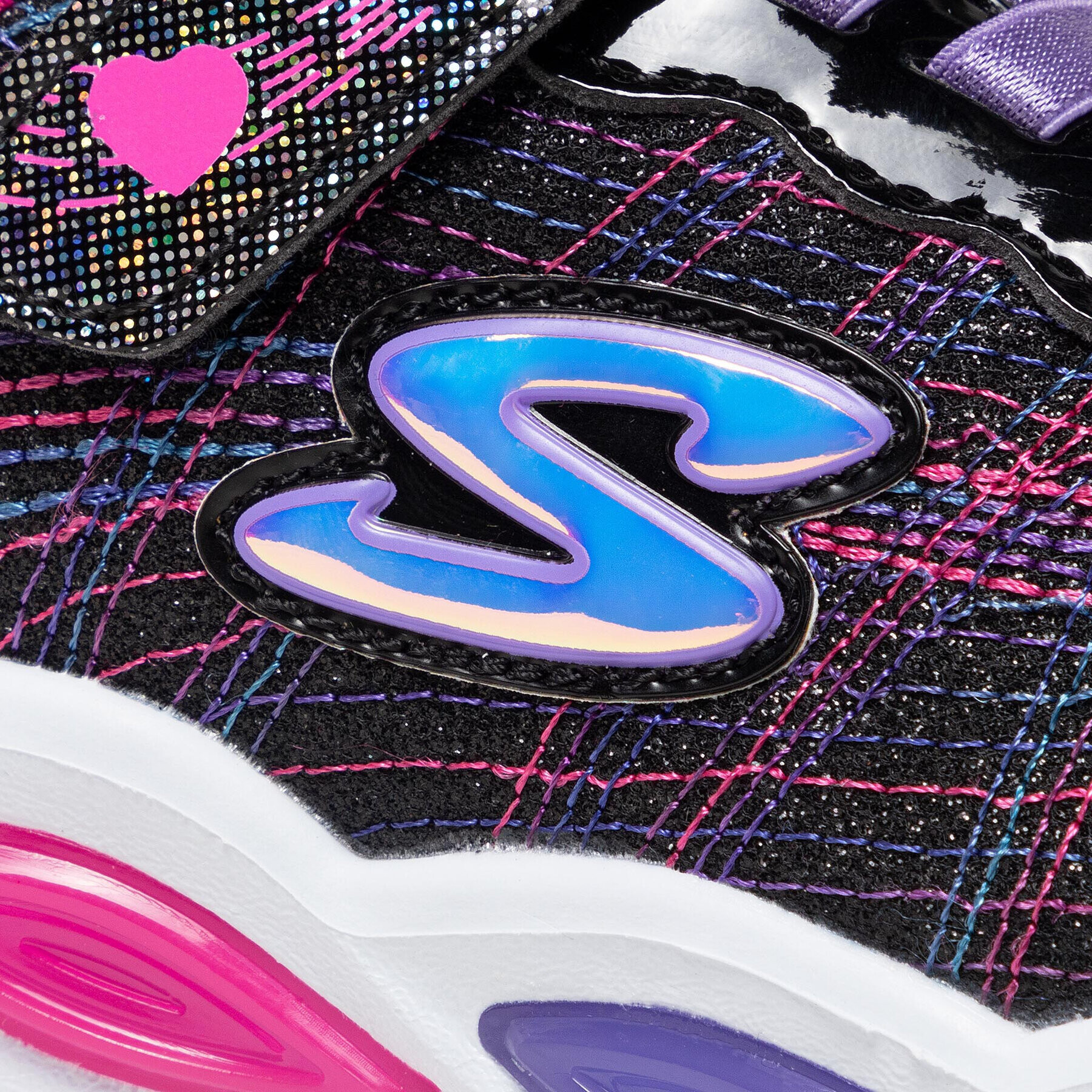Skechers Сникърси Sparkle Glow 20300L/BKMT Черен - Pepit.bg