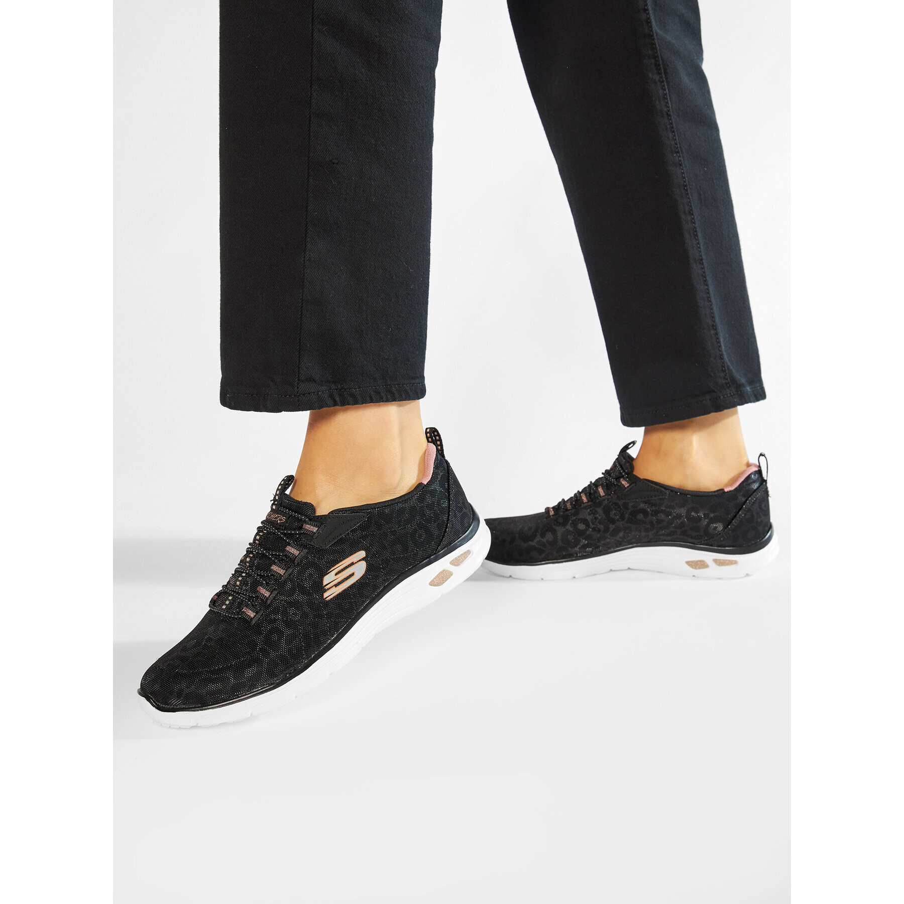 Skechers Сникърси Spotted 12825/BKRG Черен - Pepit.bg
