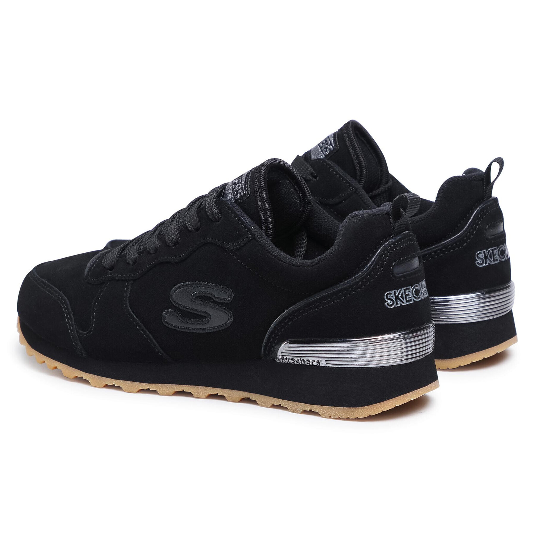 Skechers Сникърси Suede Eaze 155286/BBK Черен - Pepit.bg