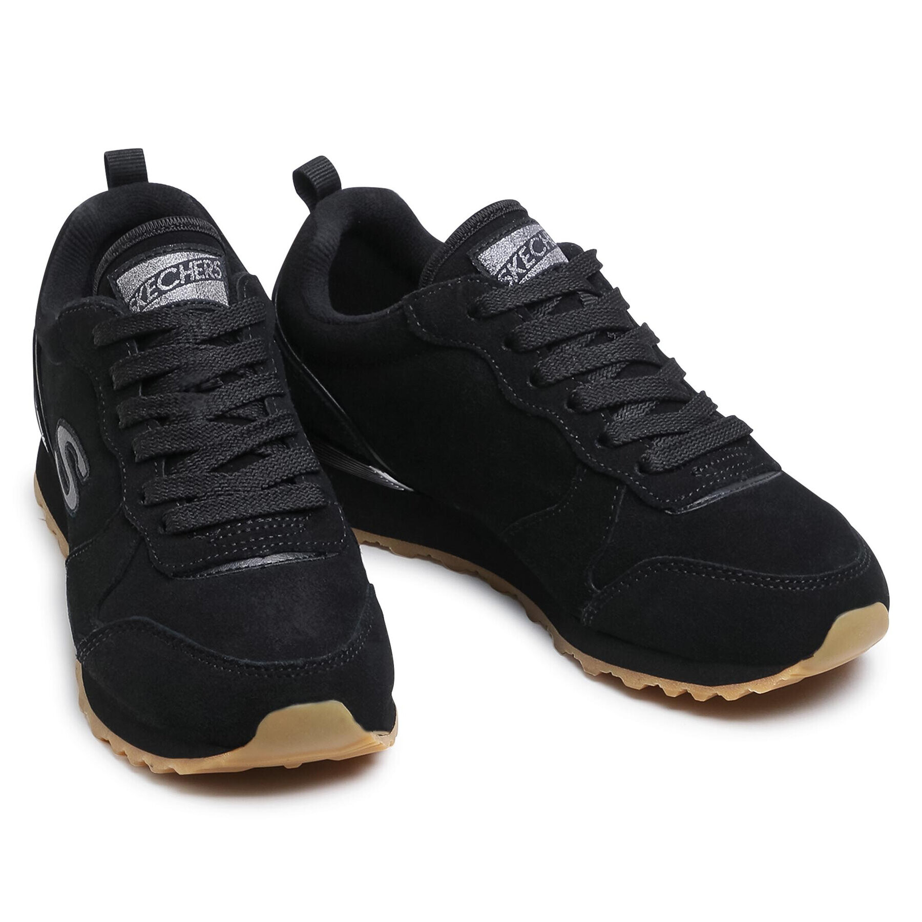Skechers Сникърси Suede Eaze 155286/BBK Черен - Pepit.bg