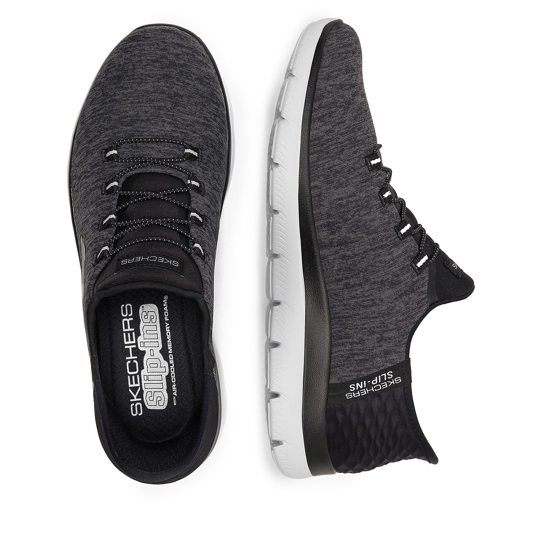 Skechers Сникърси SUMMITS 149937 BKW Сив - Pepit.bg