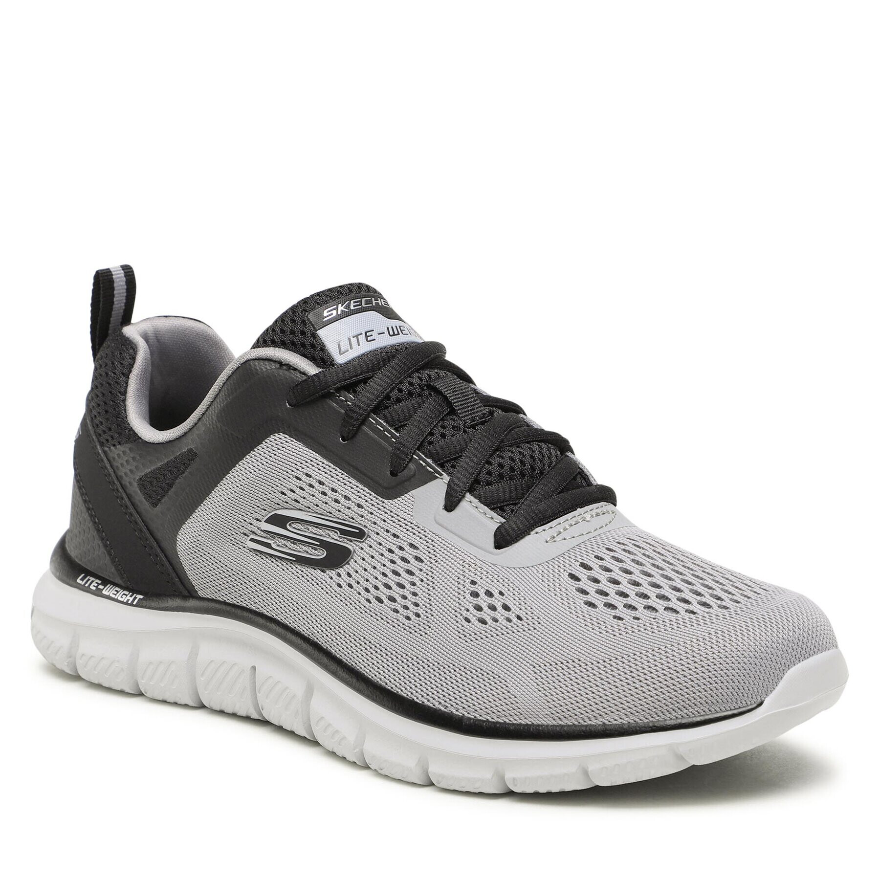 Skechers Сникърси Track Broader 232698/GYBK Сив - Pepit.bg