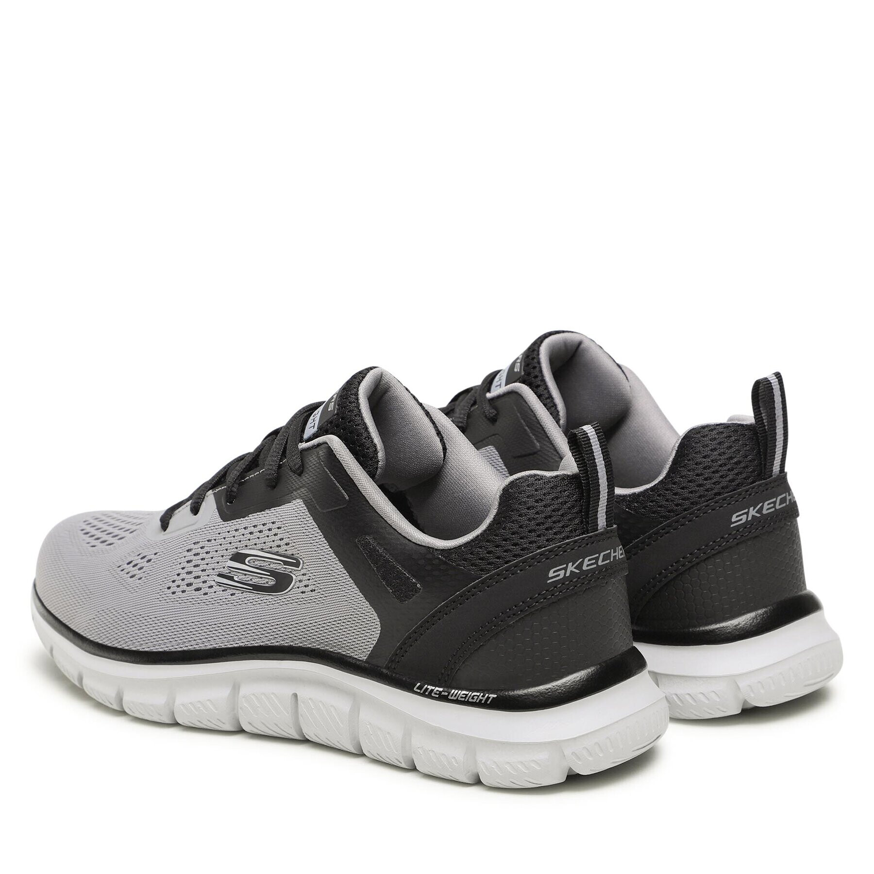 Skechers Сникърси Track Broader 232698/GYBK Сив - Pepit.bg