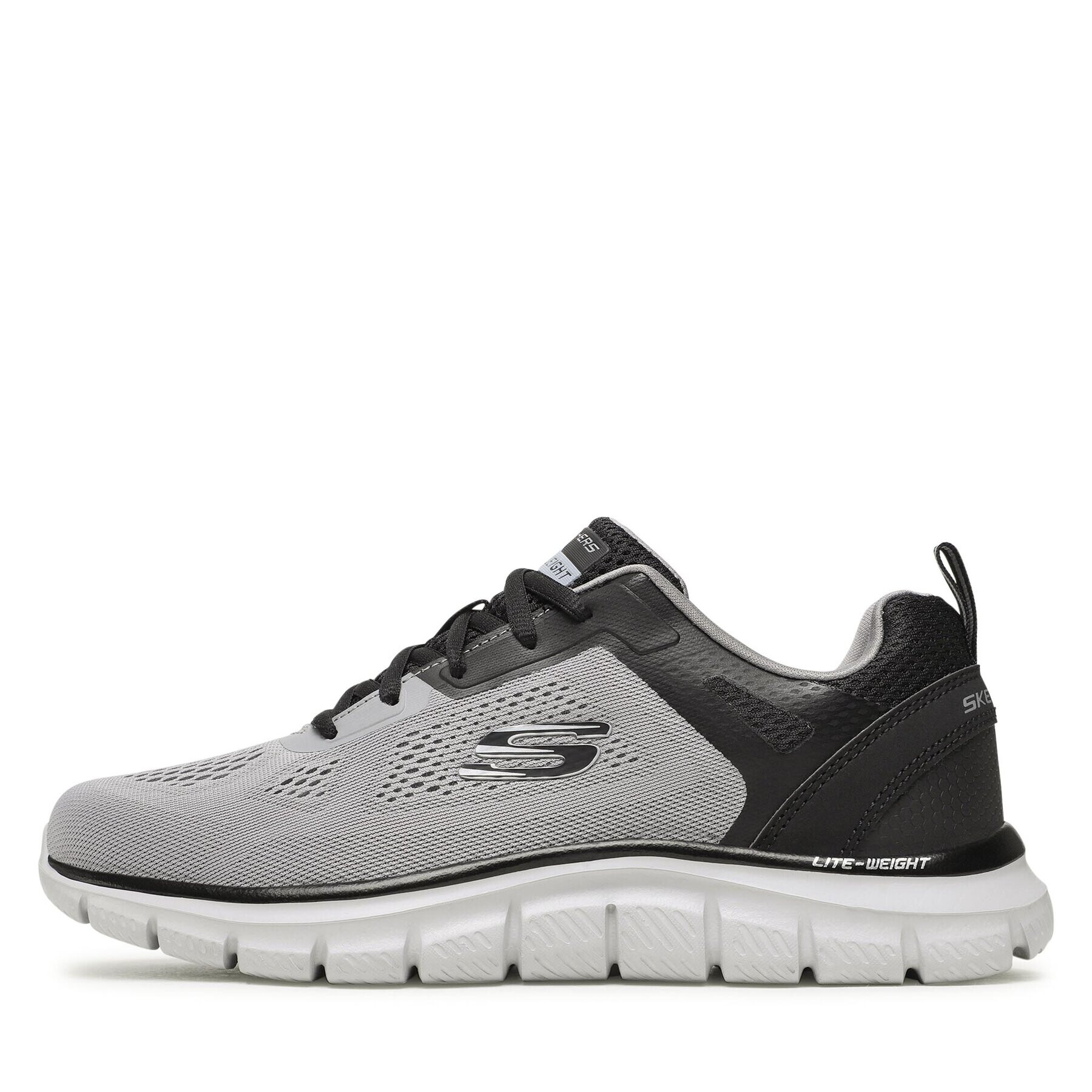 Skechers Сникърси Track Broader 232698/GYBK Сив - Pepit.bg