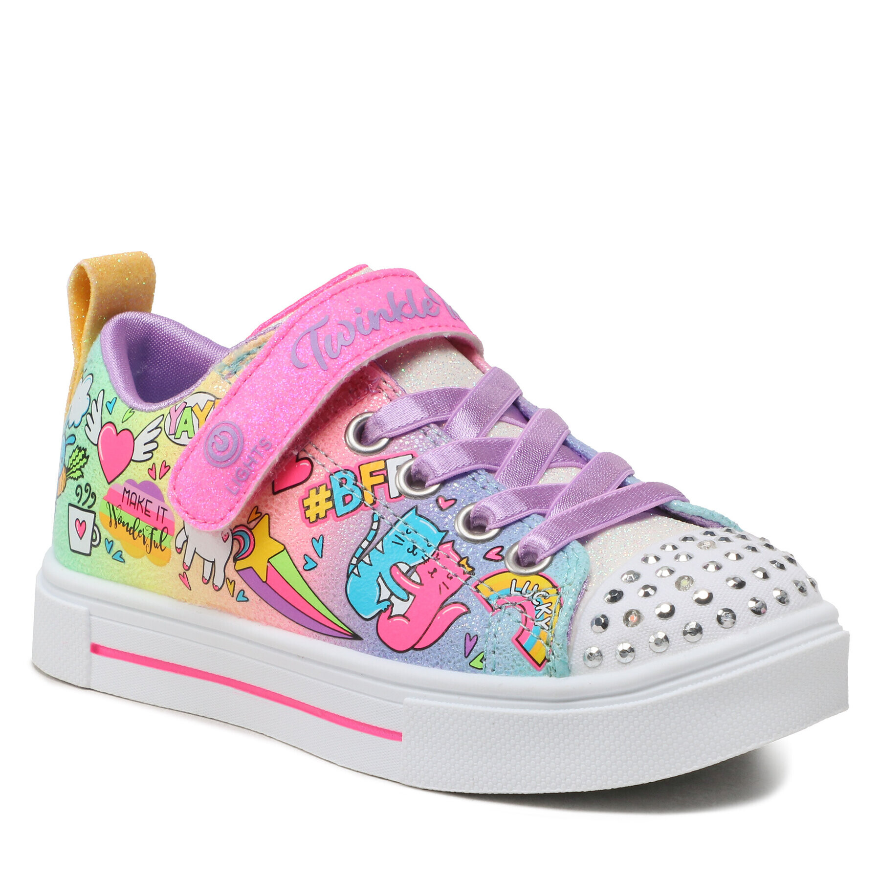 Skechers Сникърси Twinkle Sparks - BFF Magic 314786L Цветен - Pepit.bg