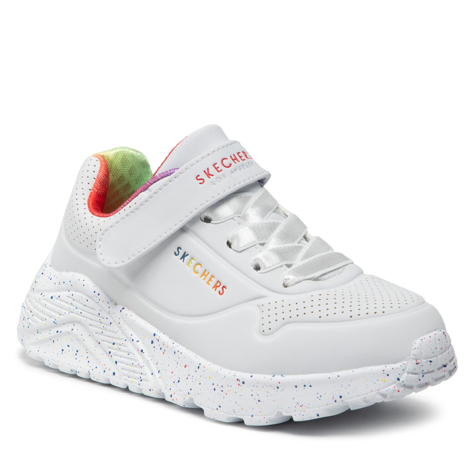 Skechers Сникърси Uno Lite Rainbow Specks 310457L/WMLT Бял - Pepit.bg