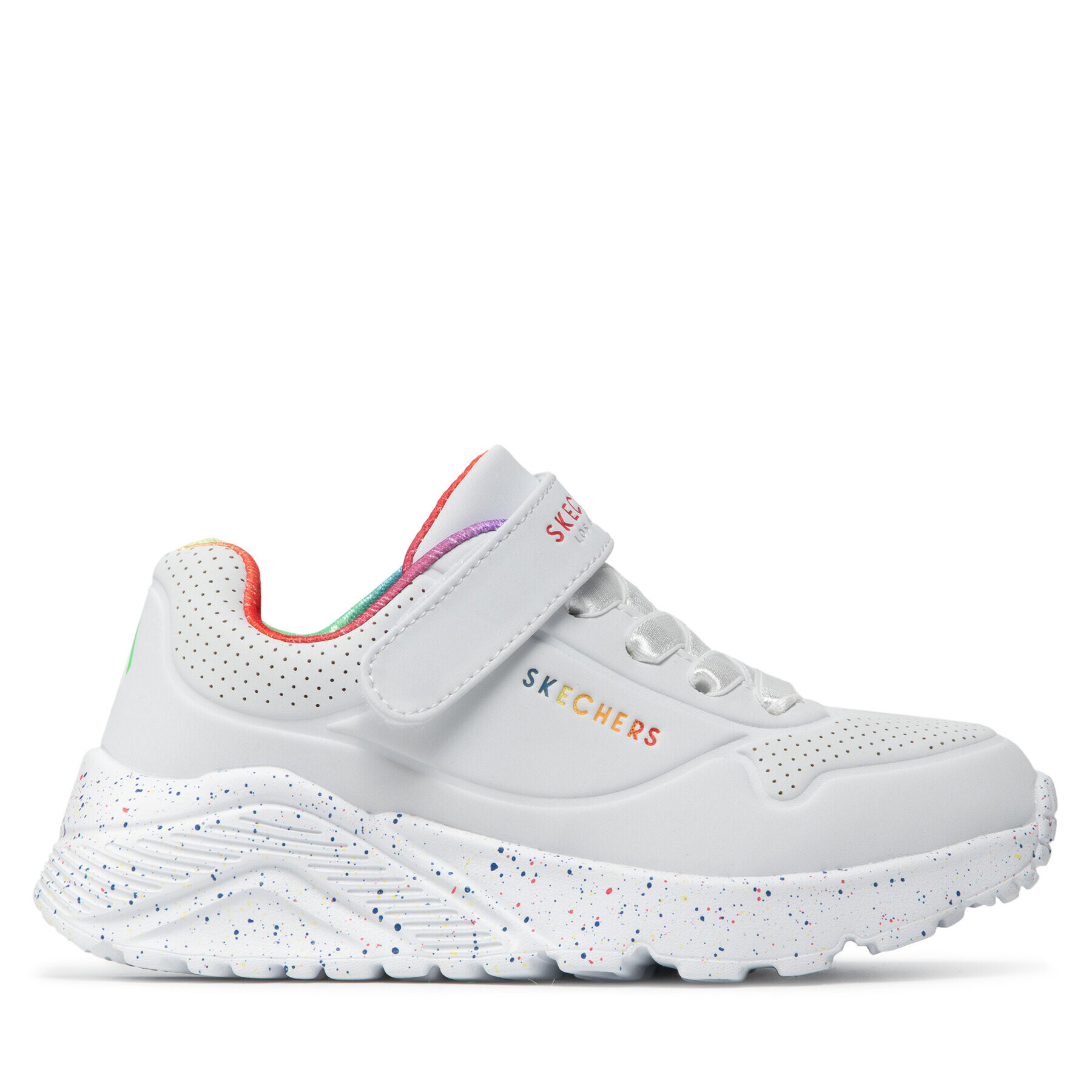 Skechers Сникърси Uno Lite Rainbow Specks 310457L/WMLT Бял - Pepit.bg