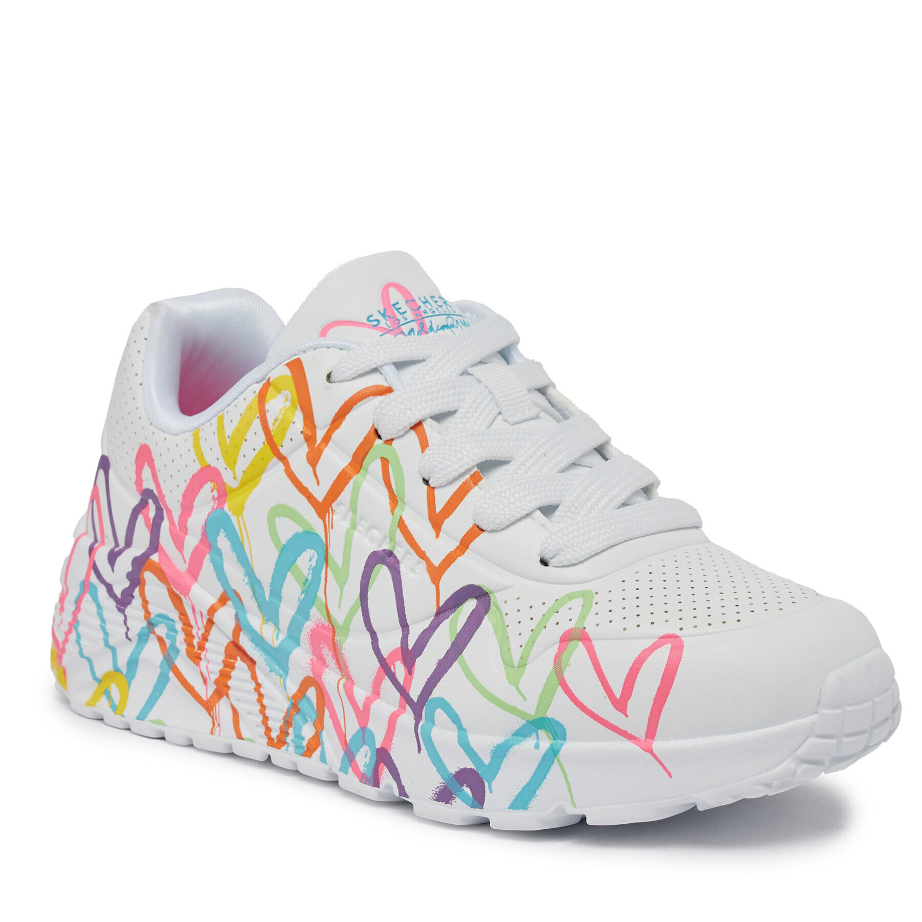 Skechers Сникърси Uno Lite Spread The Love 314064L/WML Бял - Pepit.bg